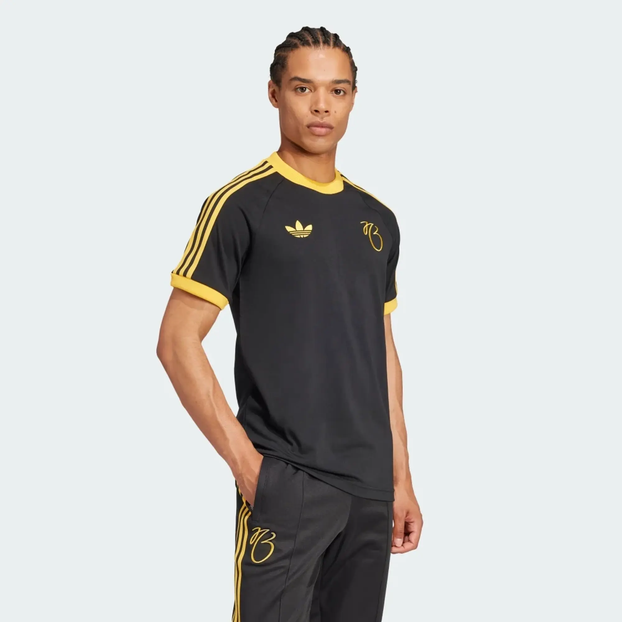Adidas Originals Jude Bellingham T-Shirt In Black And Gold