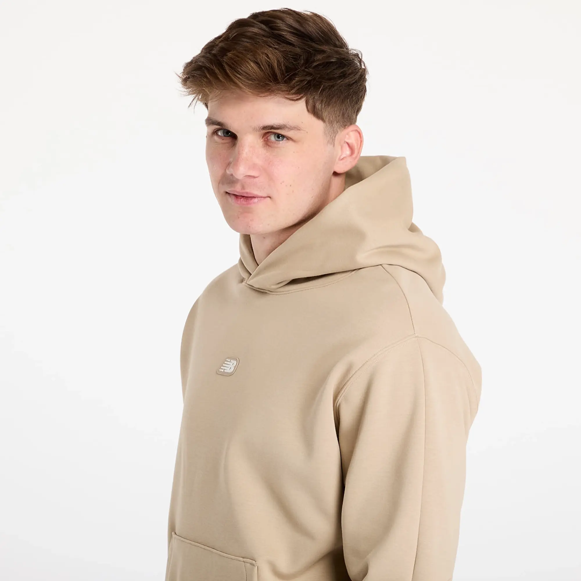 Sweatshirt New Balance Hoops Uniform Hoodie Stoneware M