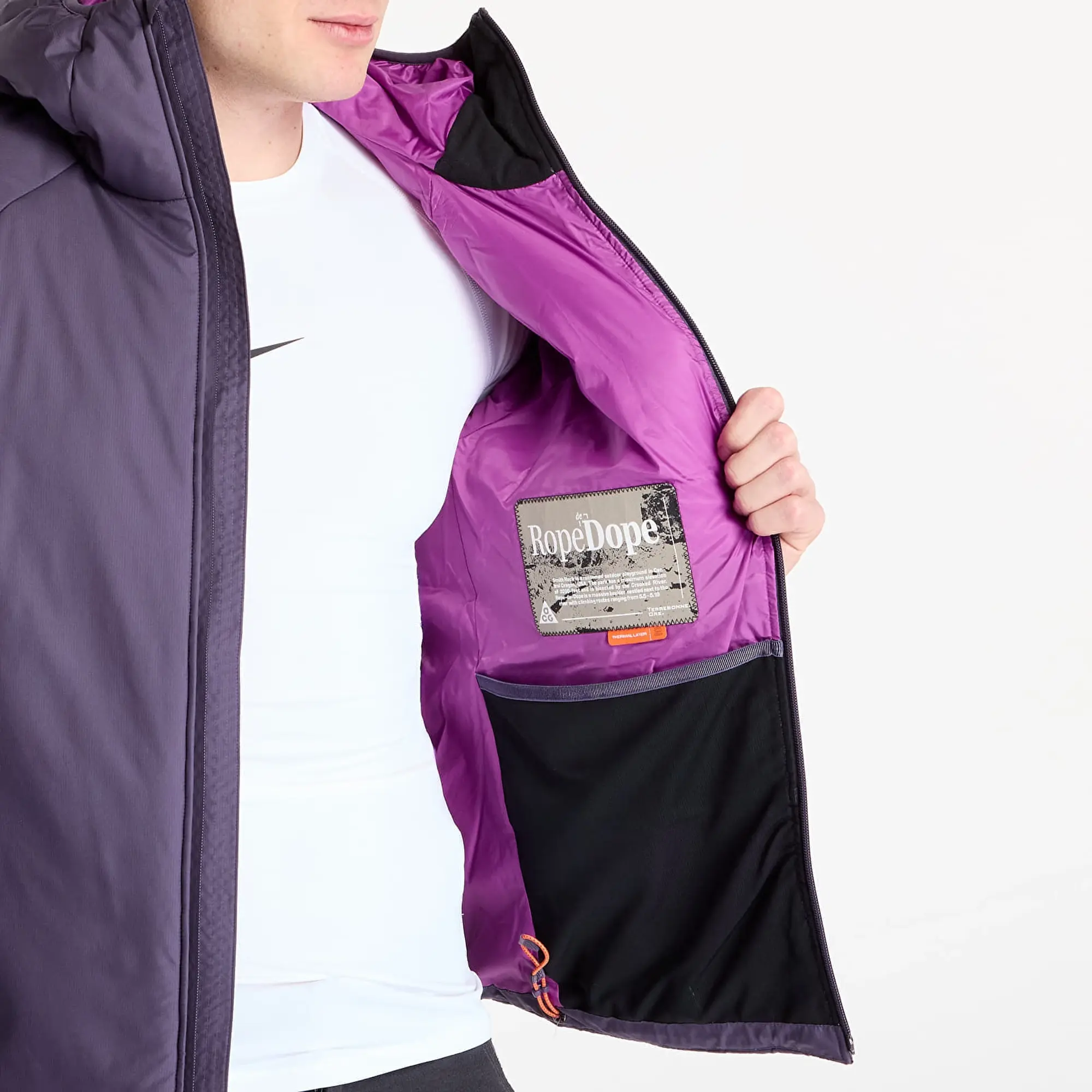 Jacket Nike Acg Rope De Dope Men's Therma-Fit Adv Primaloft® Jacket Dark Raisin/ Dark Raisin/ Summit White Xl