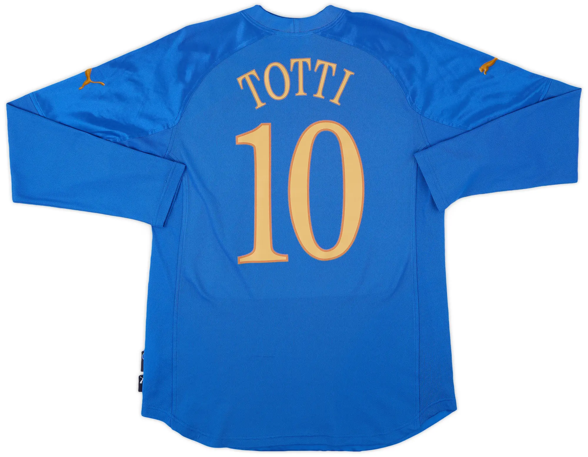 Puma 2004-06 Italy Home L/S Shirt Totti #10 - 7/10 - (L)
