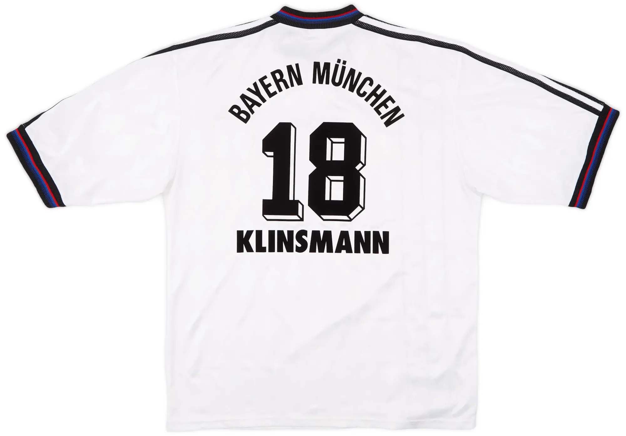 adidas 1996-98 Bayern Munich Away Shirt Klinsmann #18 - 7/10 - (L)