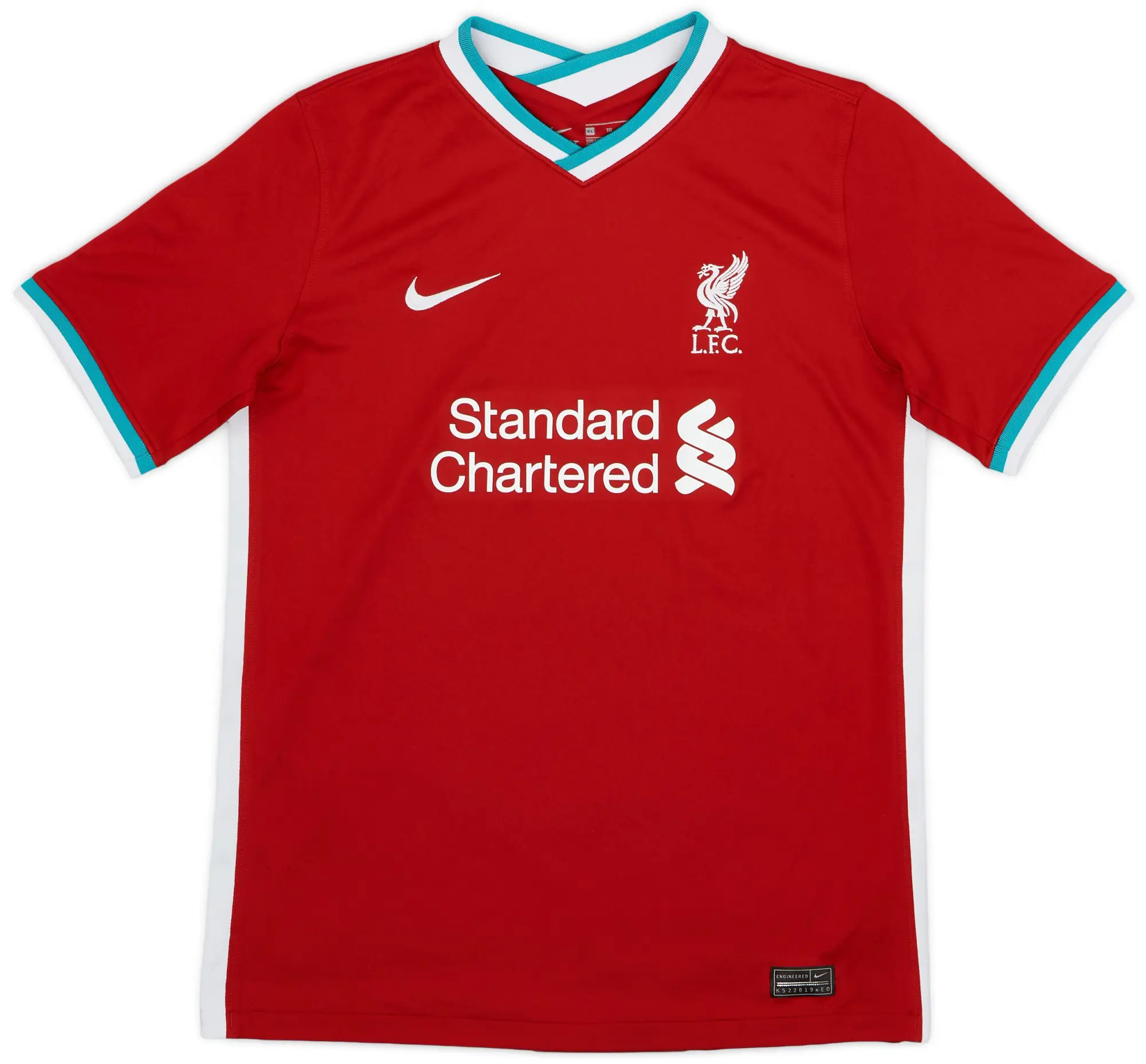 Nike 2020-21 Liverpool Home Shirt - 8/10 - (XL.Boys)