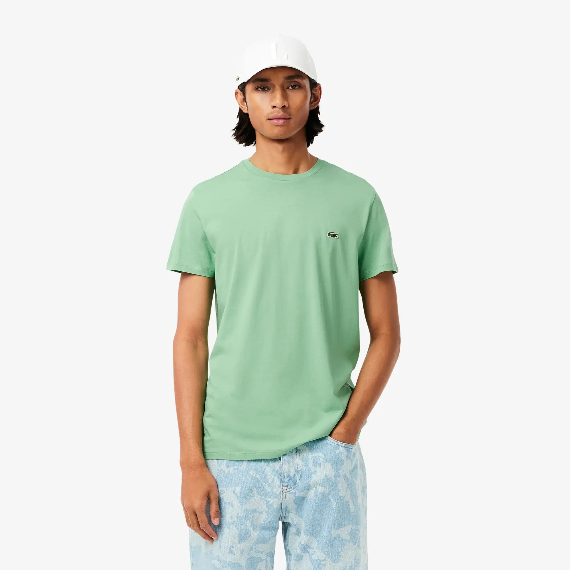 Lacoste Lightweight Cotton Pima T-shirt - Liamone Green