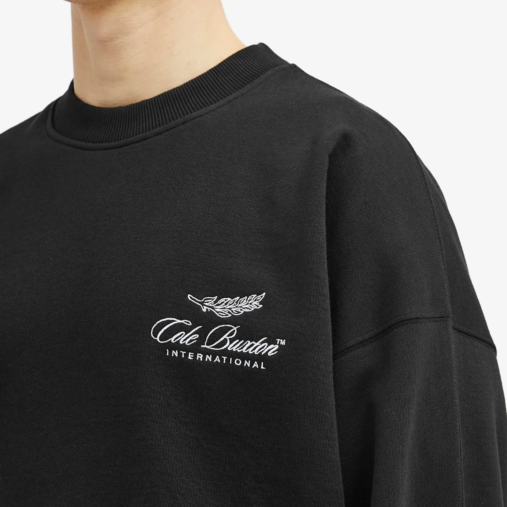 Cole Buxton Men's International Crew Sweat Black