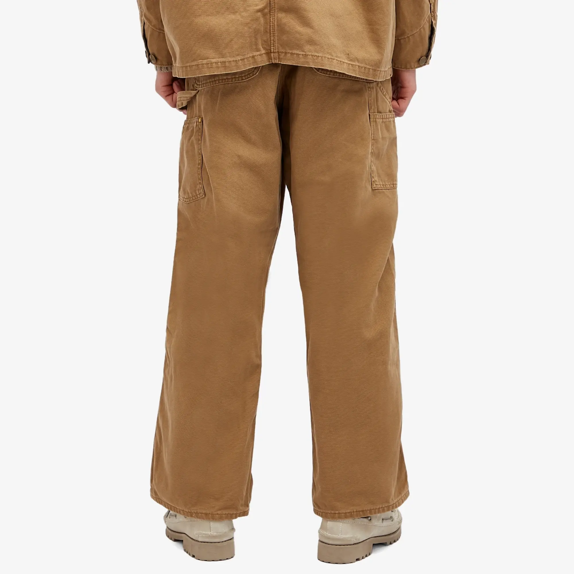 orSlow Men's Dad Fit Painter Pants Brown