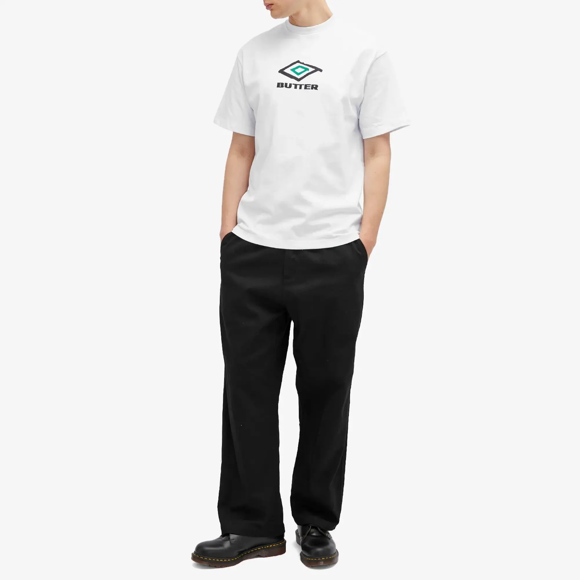 Butter Goods Men's x Umbro Ball T-Shirt White