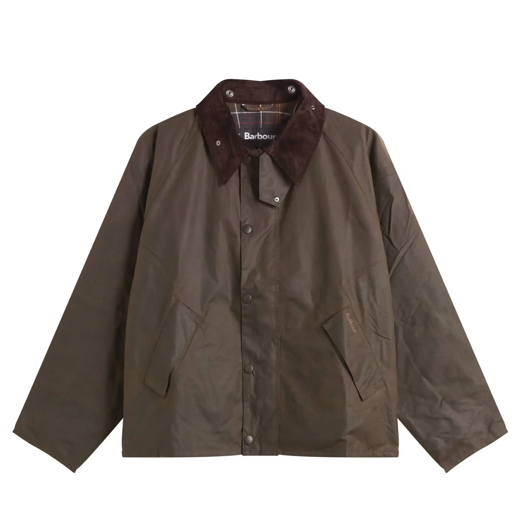 Barbour Men's OS Transport Wax Jacket Olive