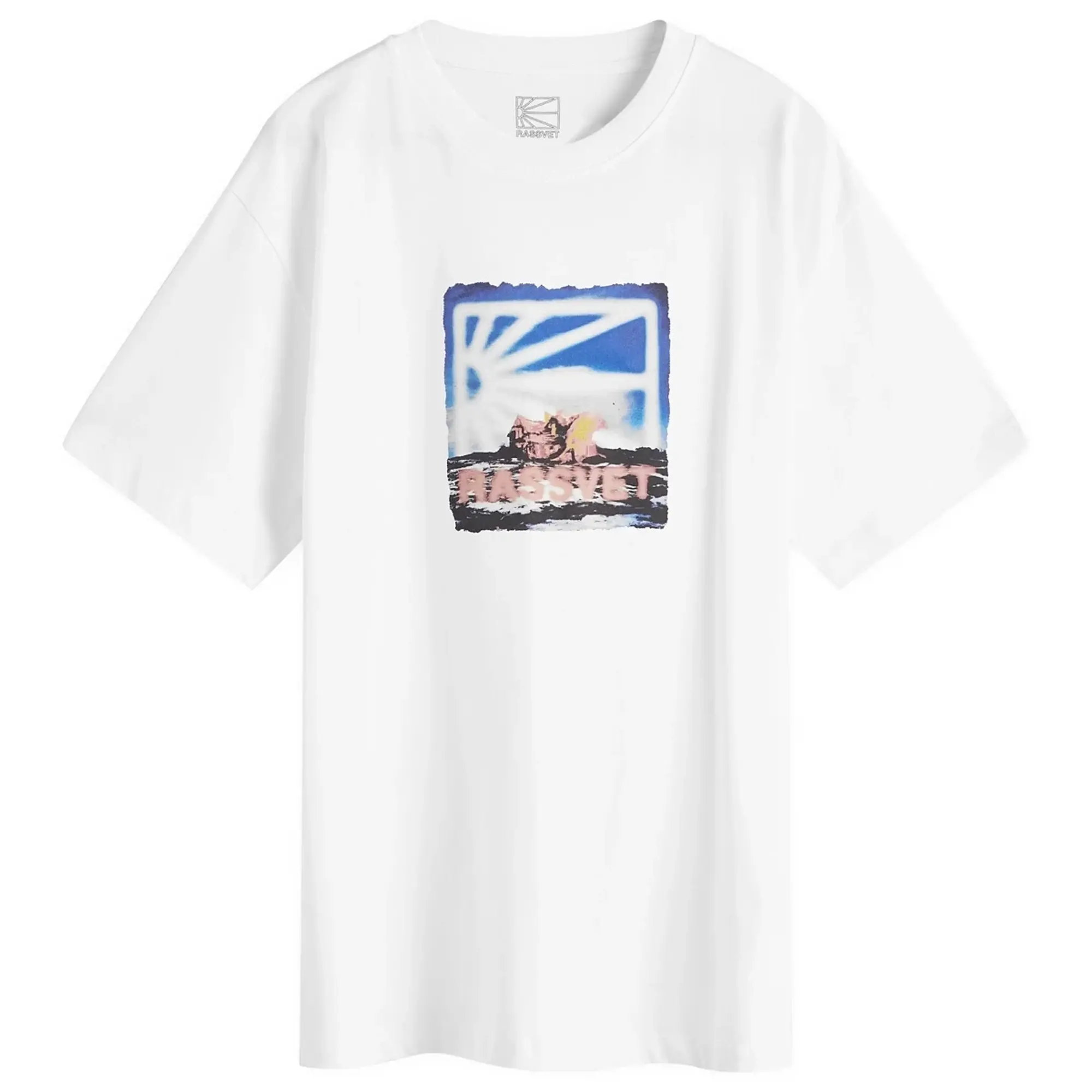 RASSVET Men's On Fire T-Shirt White
