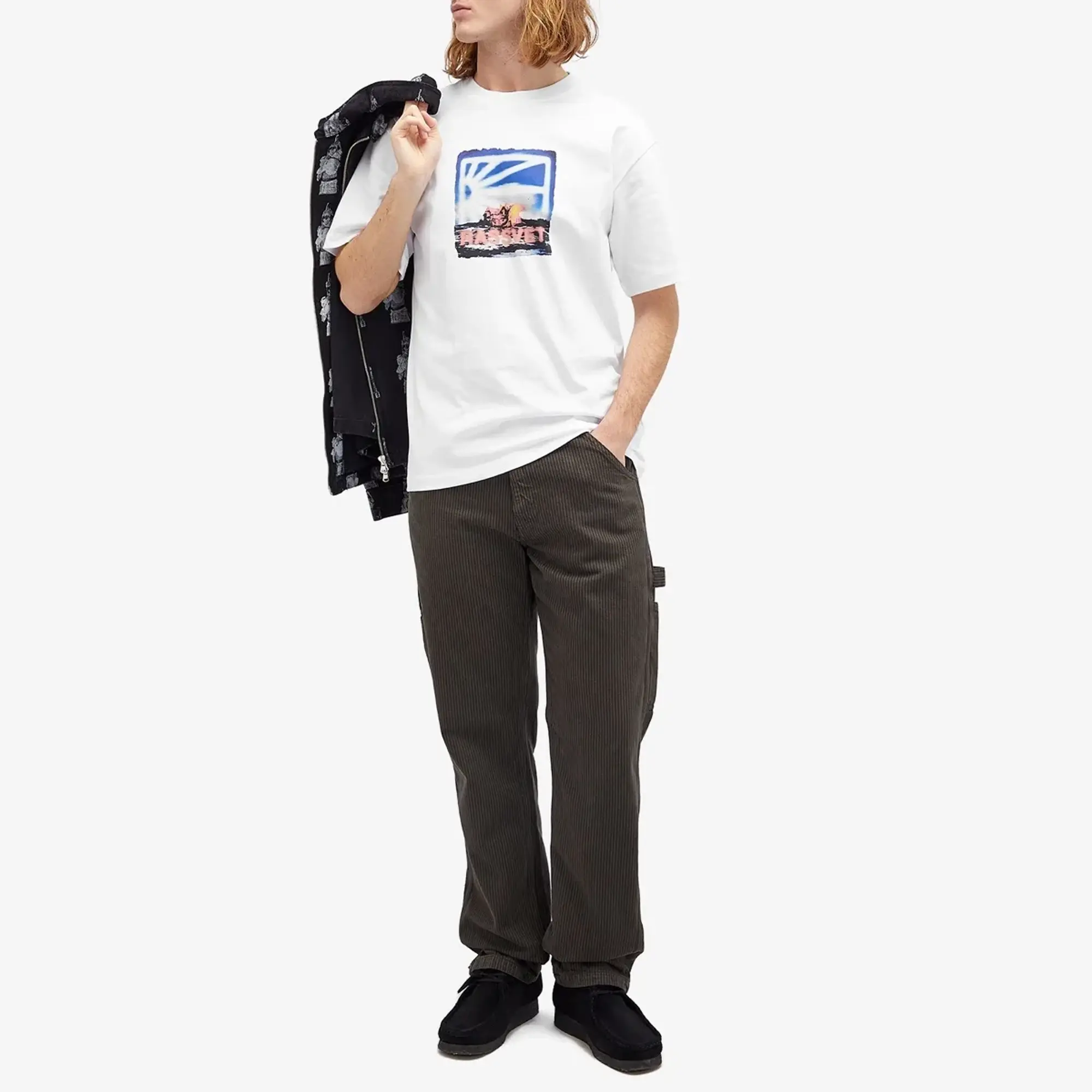 RASSVET Men's On Fire T-Shirt White