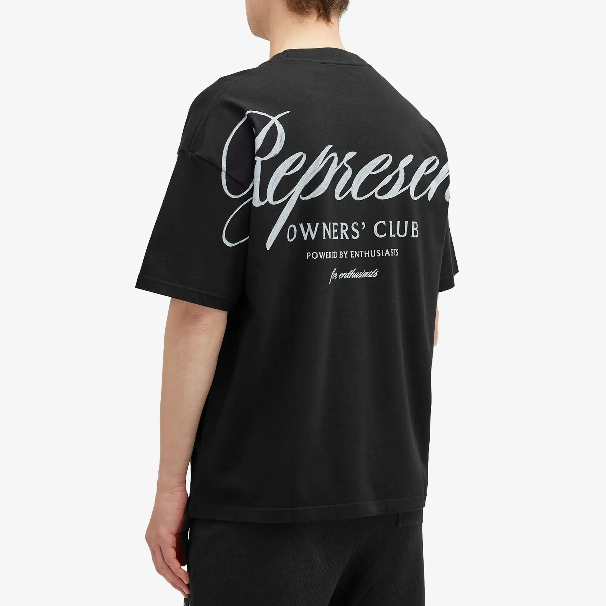 Represent Men's Owners Club Script T-Shirt Black
