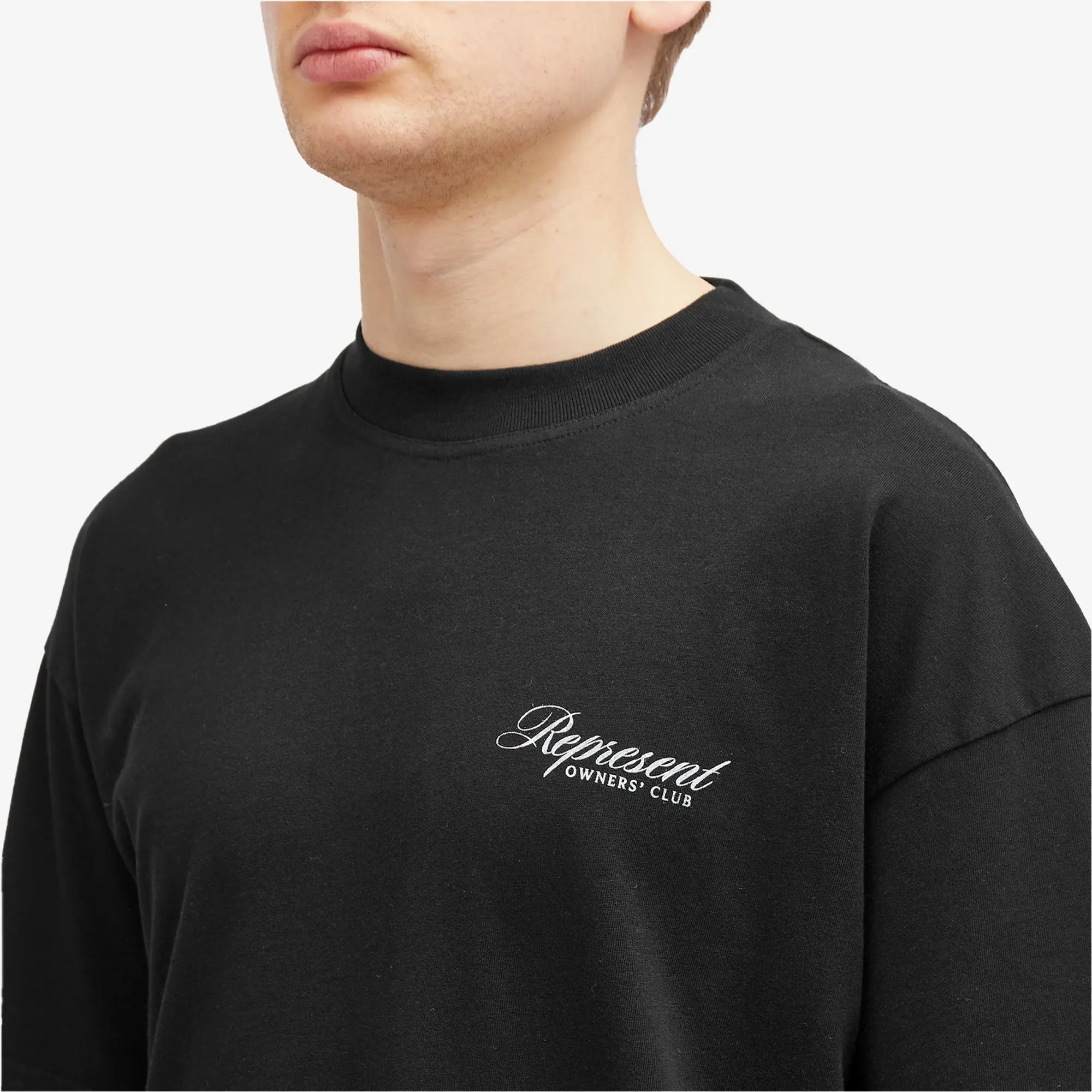 Represent Men's Owners Club Script T-Shirt Black