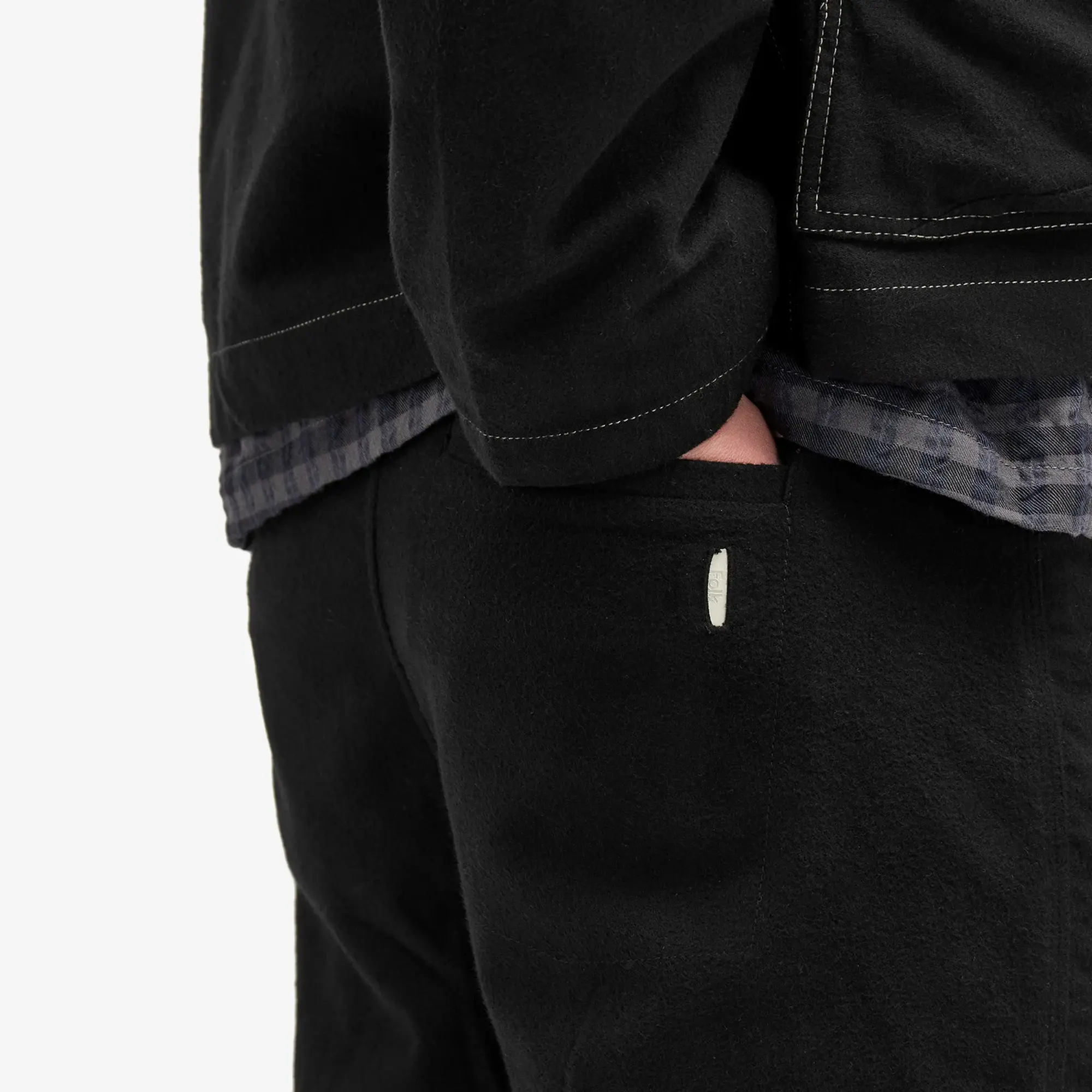 Folk Men's Assembly Pants Black Moleskin