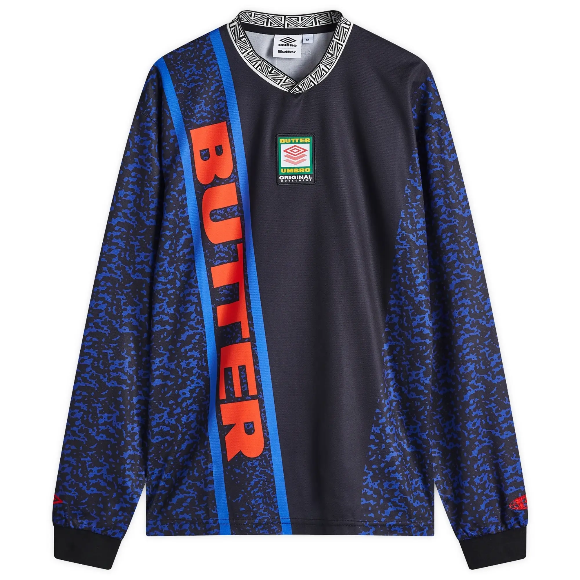 Butter Goods Men's x Umbro Goalie Long Sleeve Jersey Black / Blue