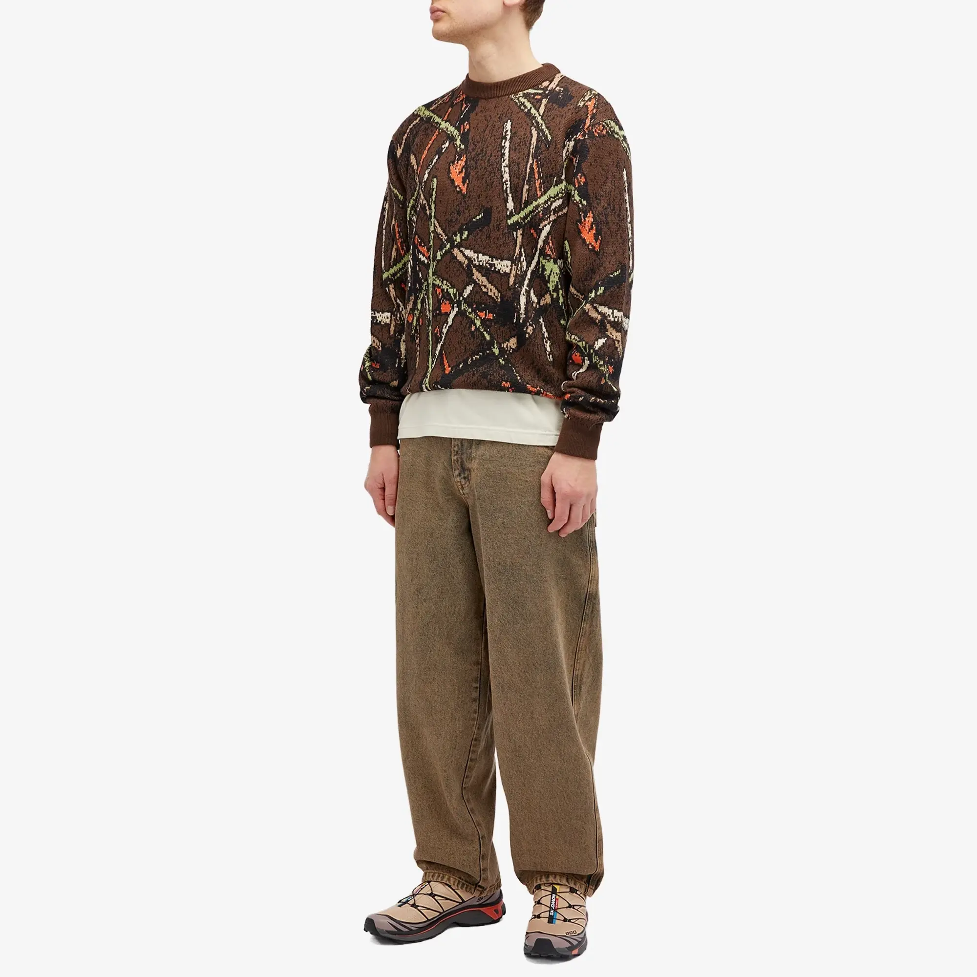 Good Morning Tapes Men's Stick Camo Knit Sweater Stick / Camo