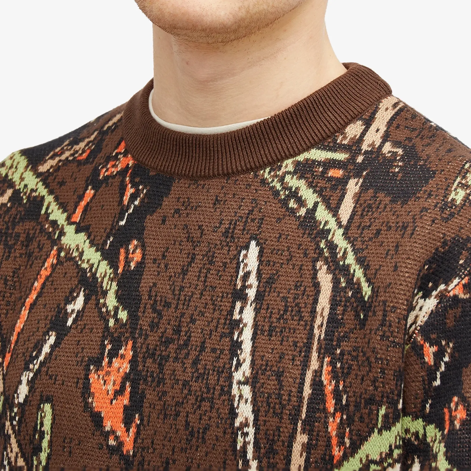 Good Morning Tapes Men's Stick Camo Knit Sweater Stick / Camo