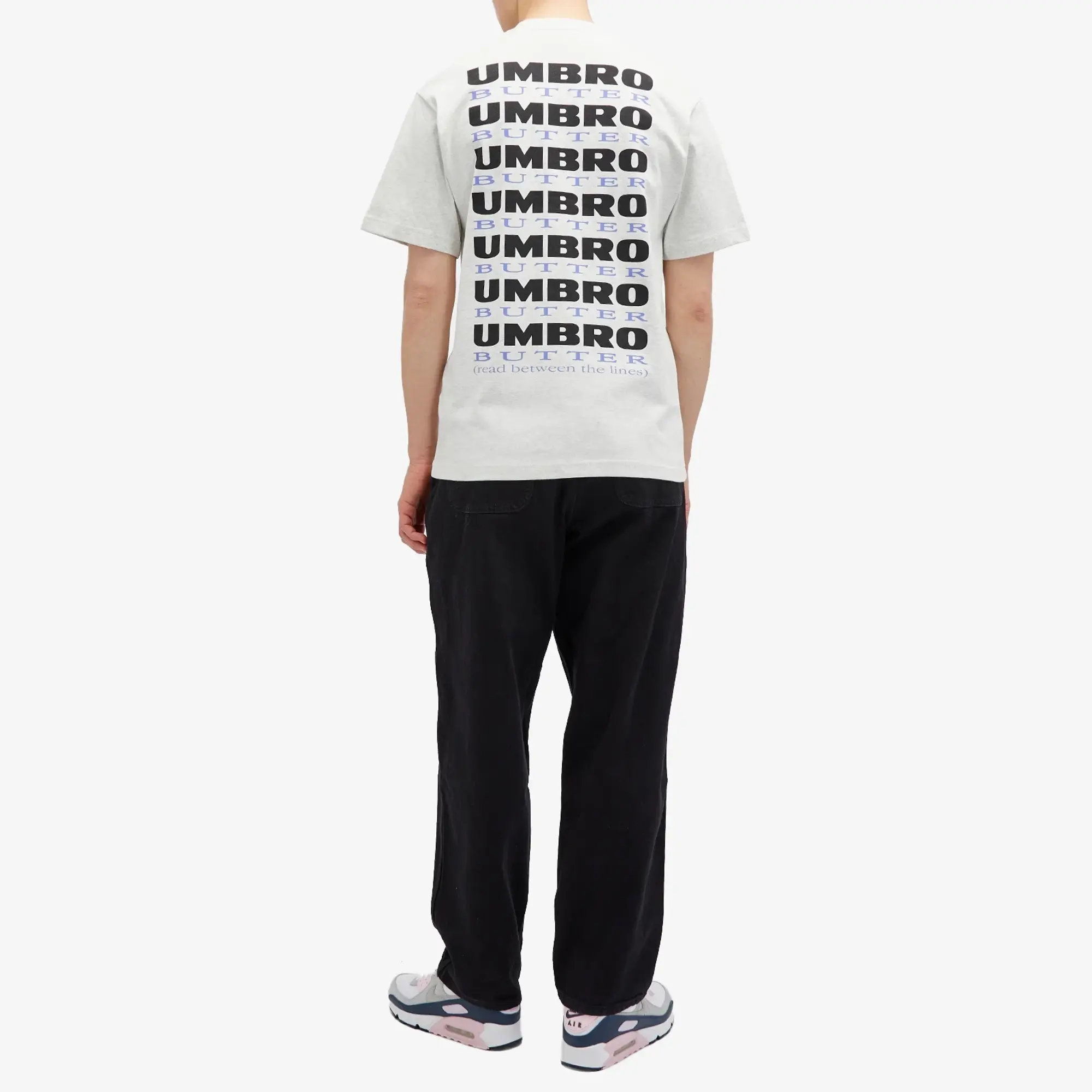 Butter Goods Men's x Umbro Lines T-Shirt Ash