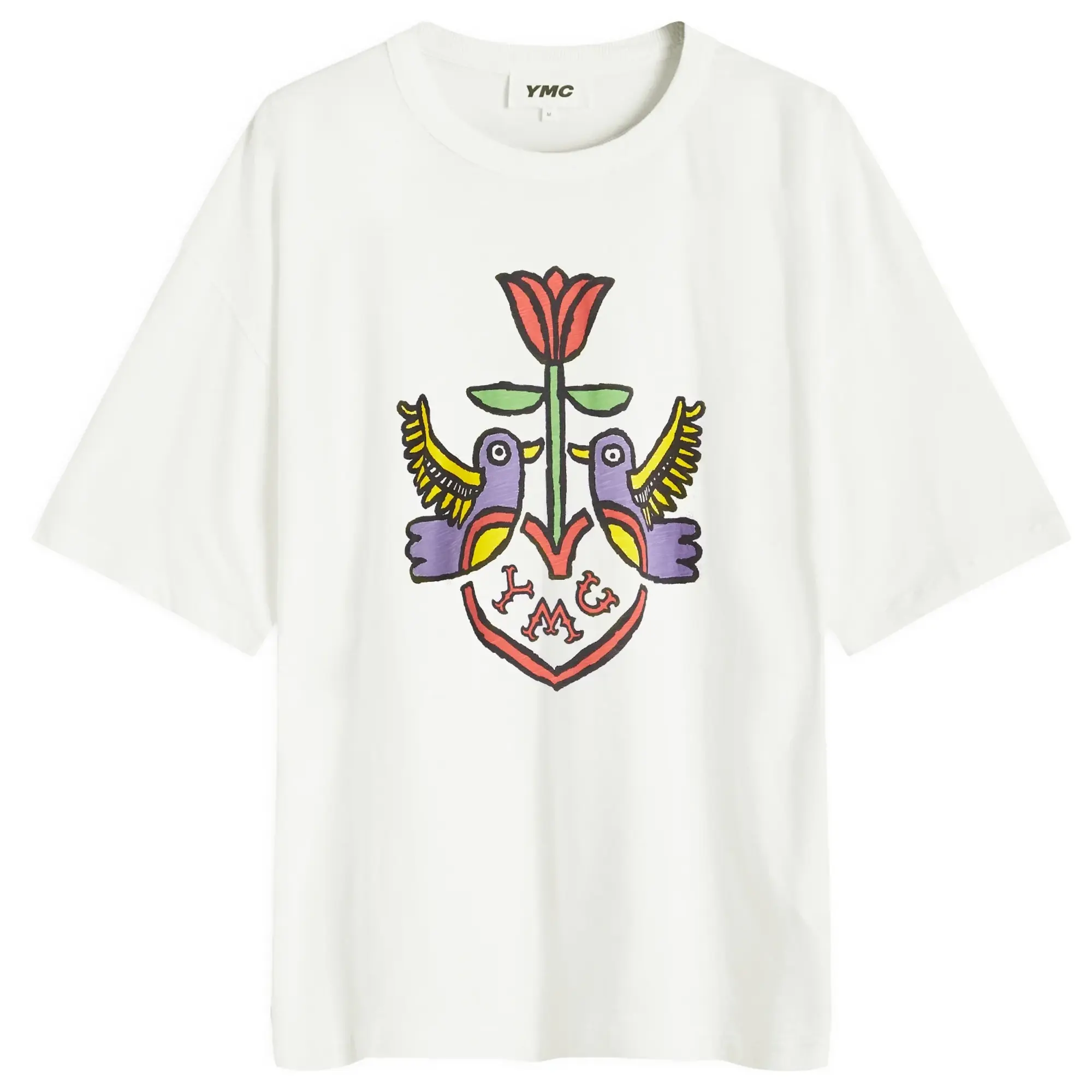 YMC Men's Tattoo Triple T-Shirt Off White