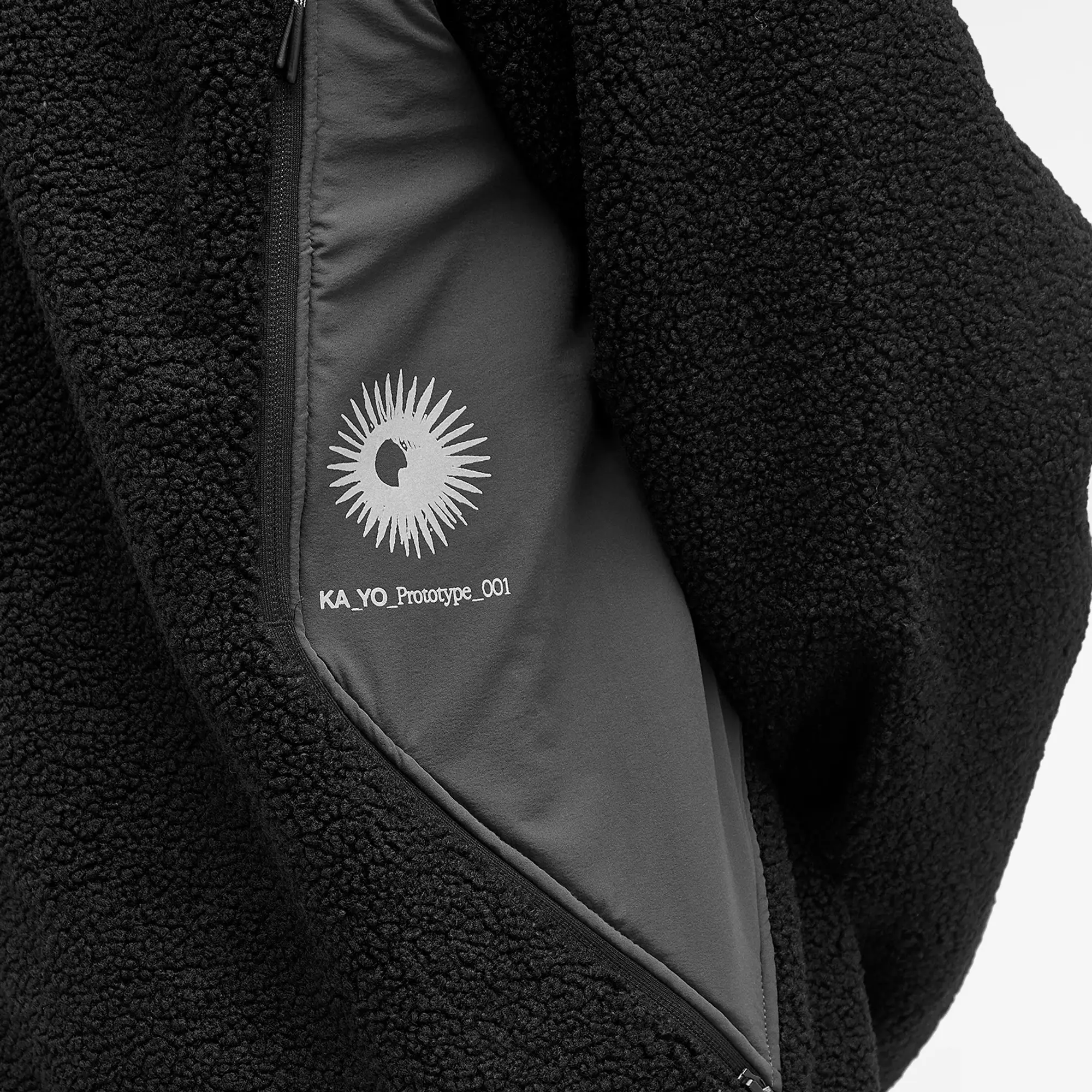 KA-YO KA_YO_Prototype Men's Pile Fleece Jacket Black