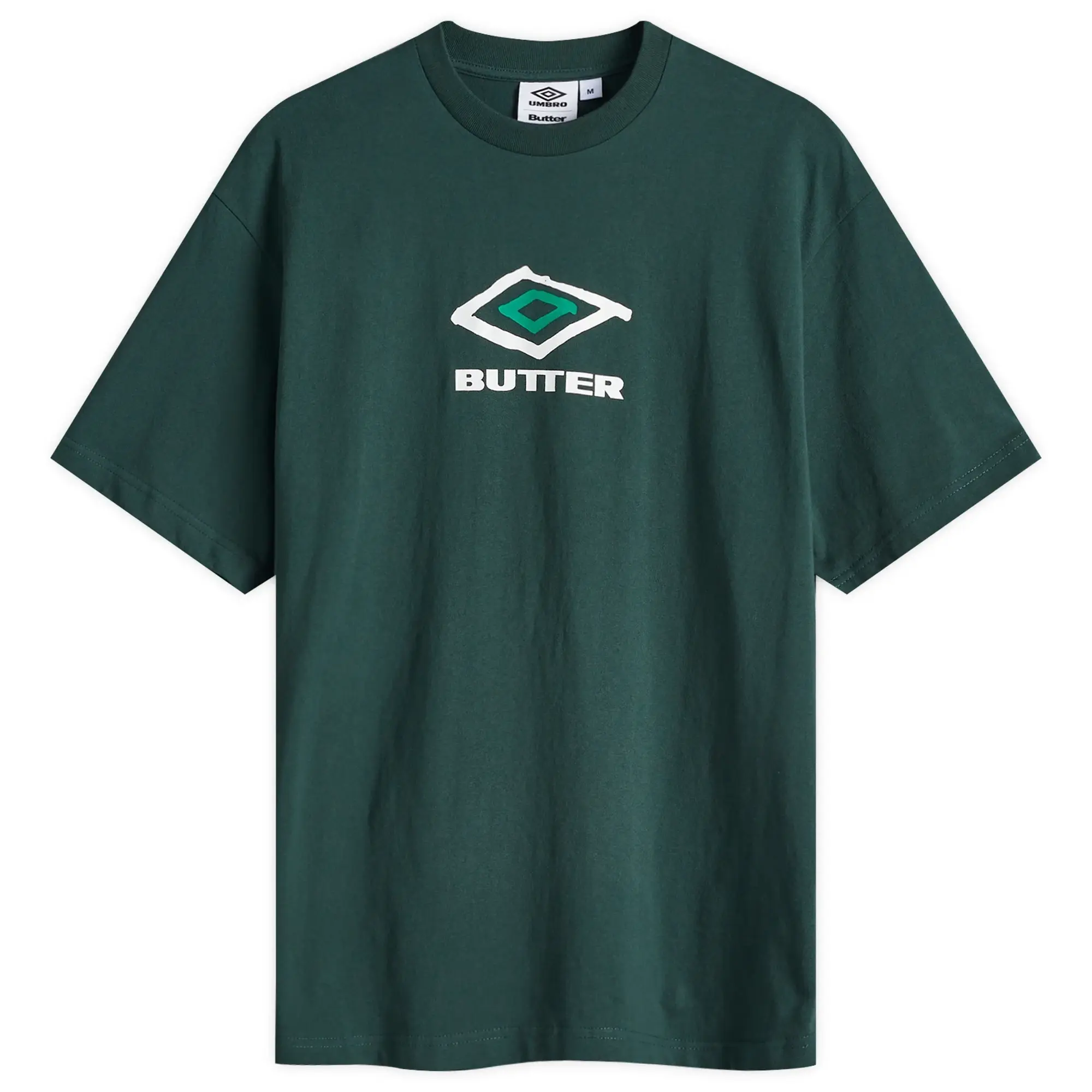 Butter Goods Men's x Umbro Ball T-Shirt Dark Forest