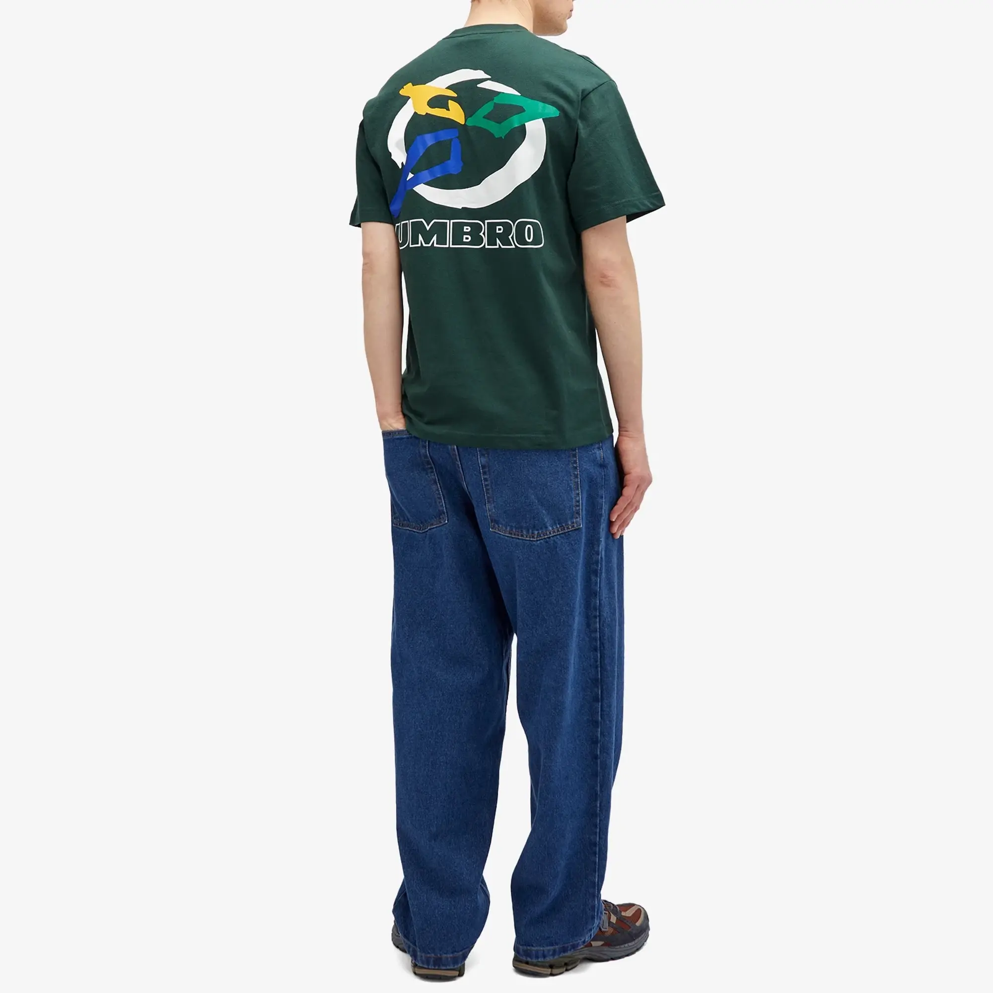 Butter Goods Men's x Umbro Ball T-Shirt Dark Forest