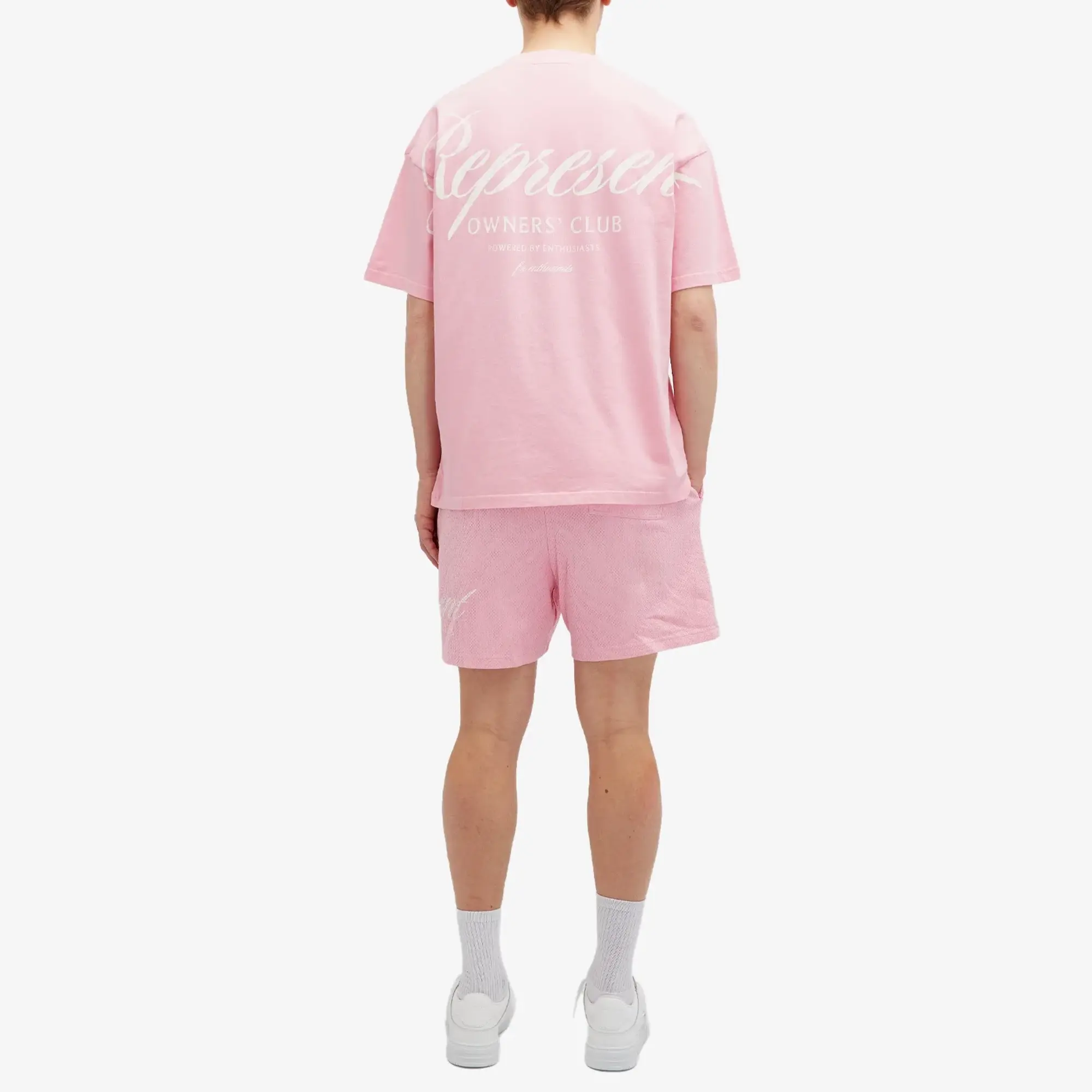 Represent Men's Owners Club Script T-Shirt Pink