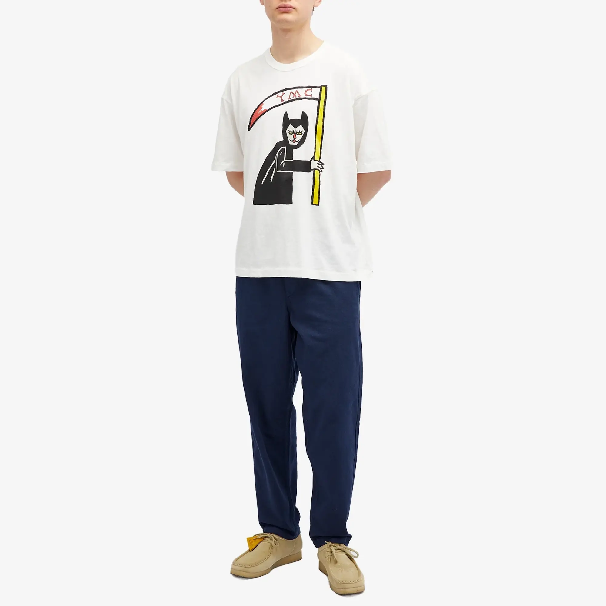 YMC Men's Vixen Triple T-Shirt Off White