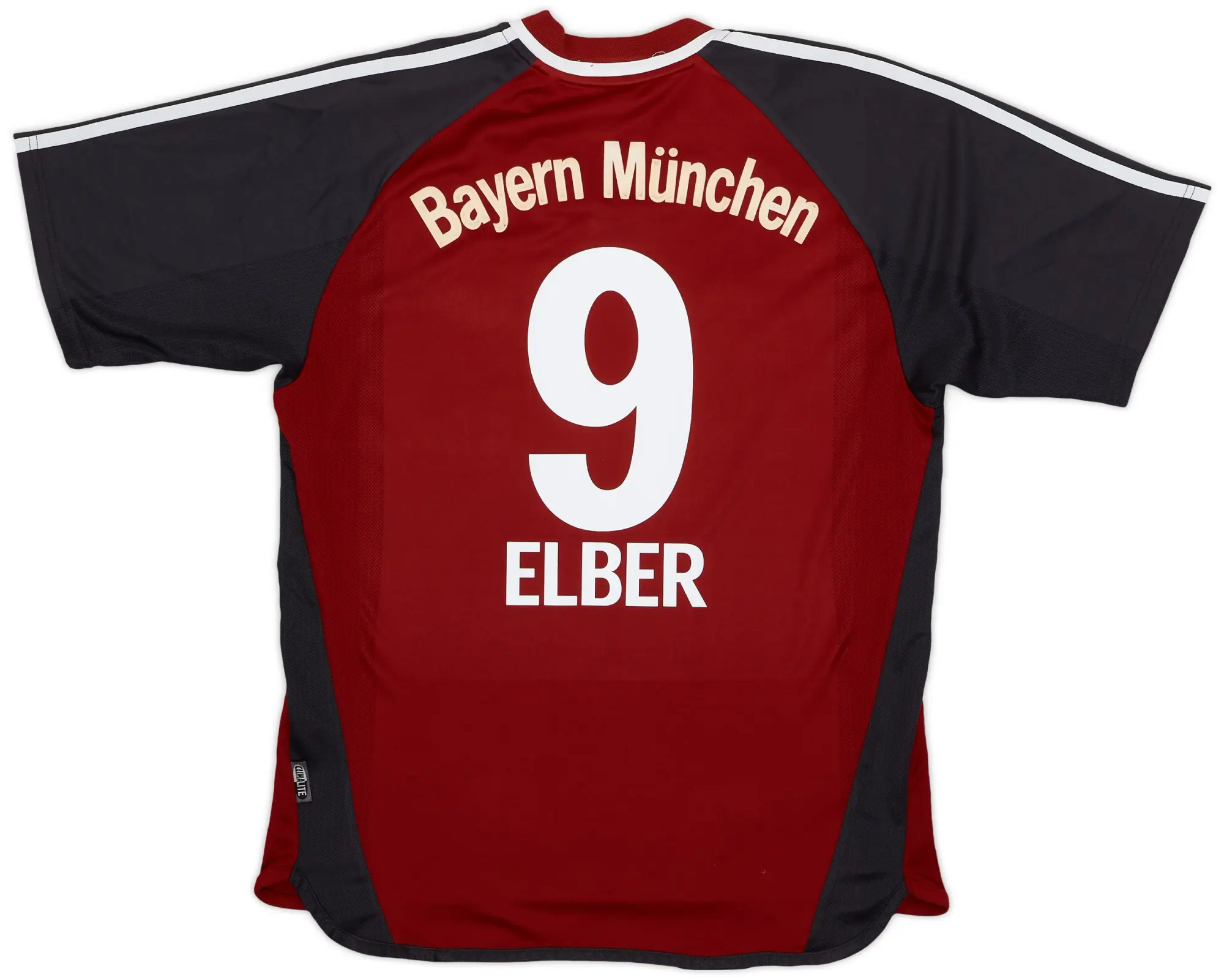 adidas 2002-03 Bayern Munich Home Shirt Elber #9 - 6/10 - (M)