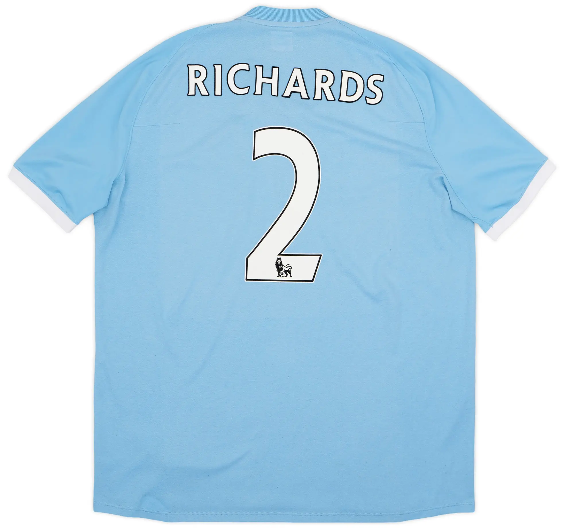 Umbro 2010-11 Manchester City Home Shirt Richards #2 - 8/10 - (XXL)