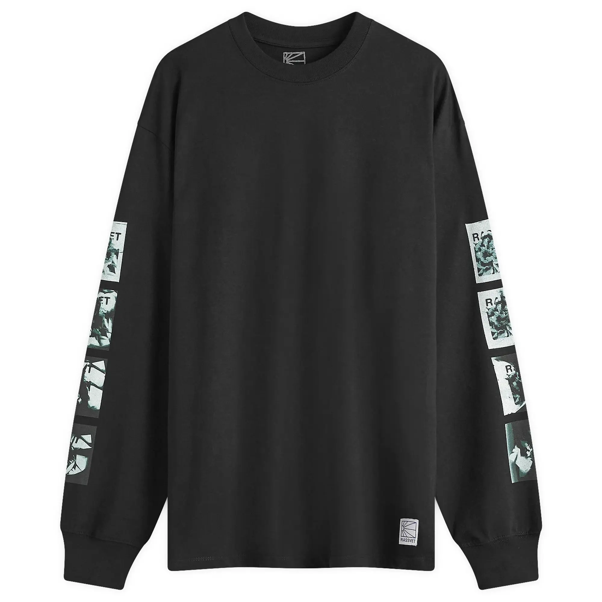 RASSVET Men's Flower L/S T-Shirt Black