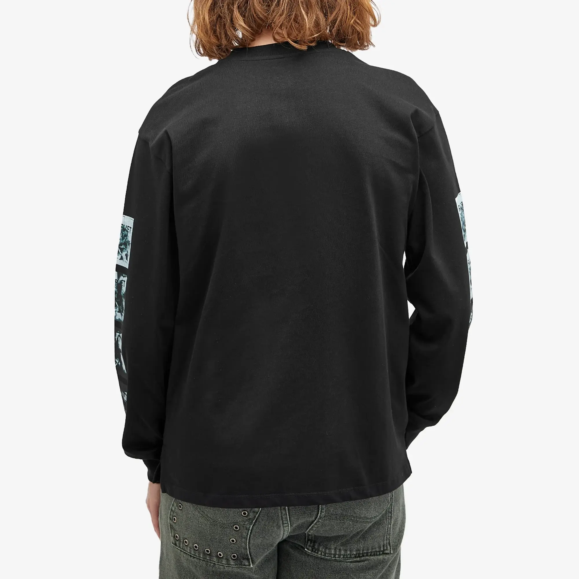 RASSVET Men's Flower L/S T-Shirt Black