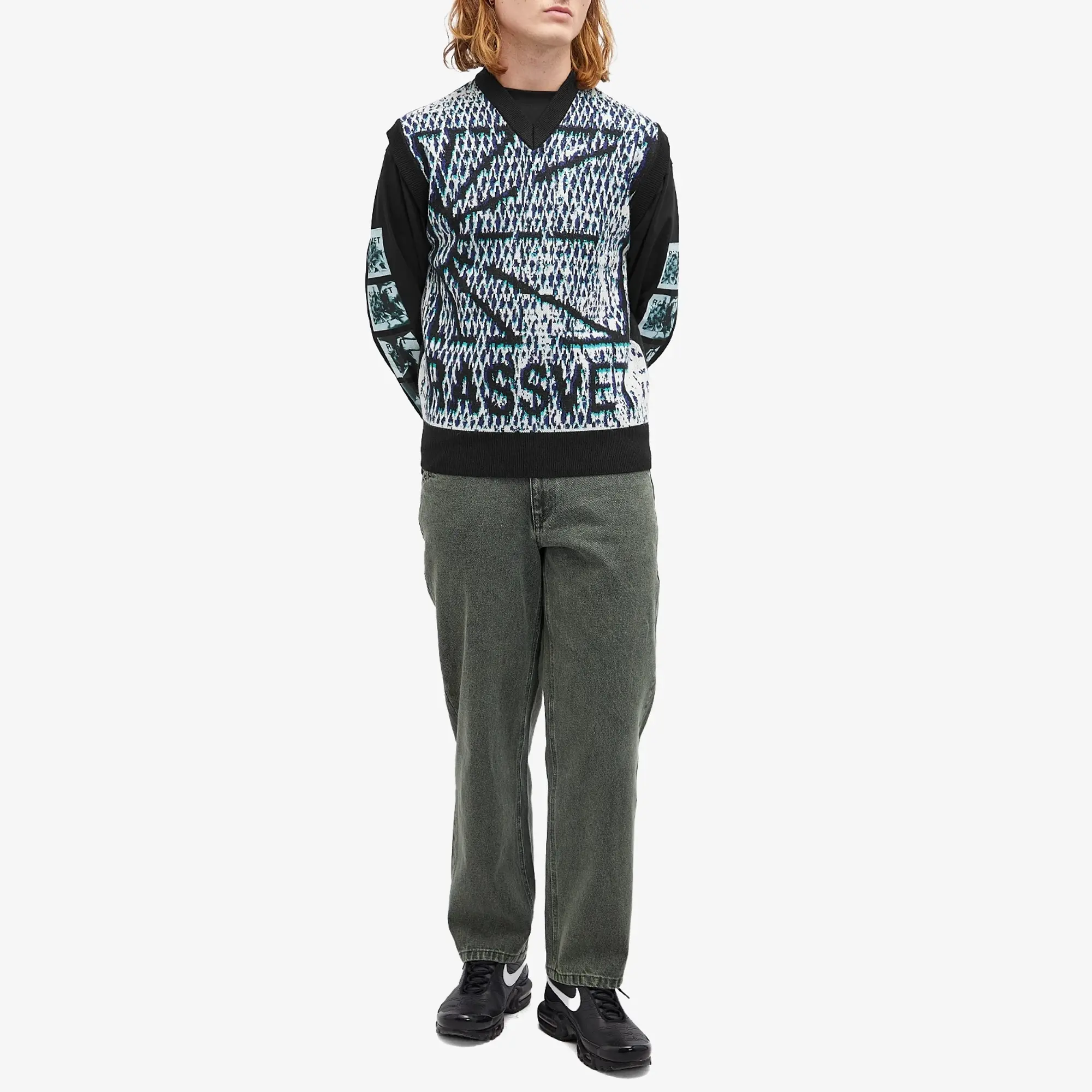 RASSVET Men's Flower L/S T-Shirt Black