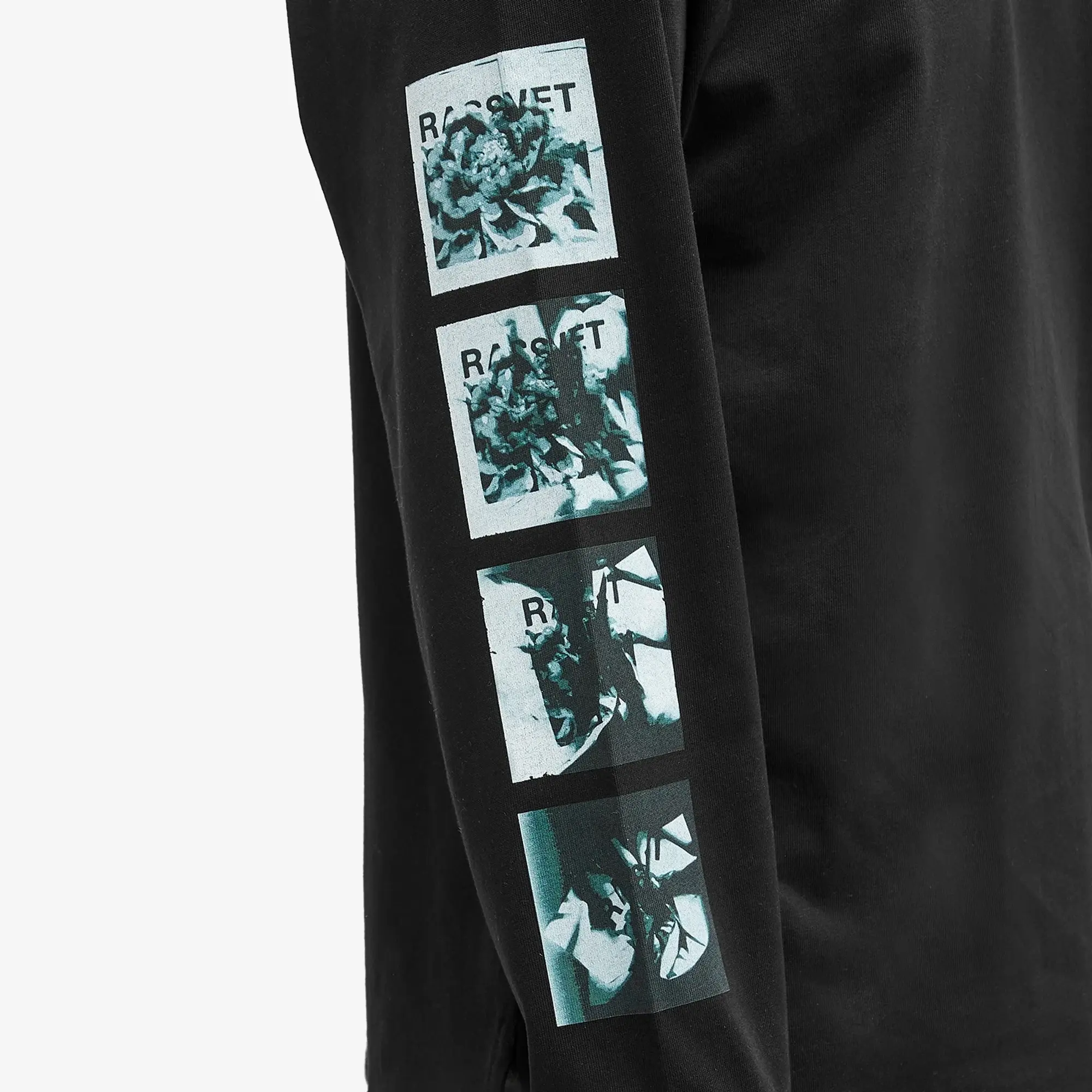 RASSVET Men's Flower L/S T-Shirt Black