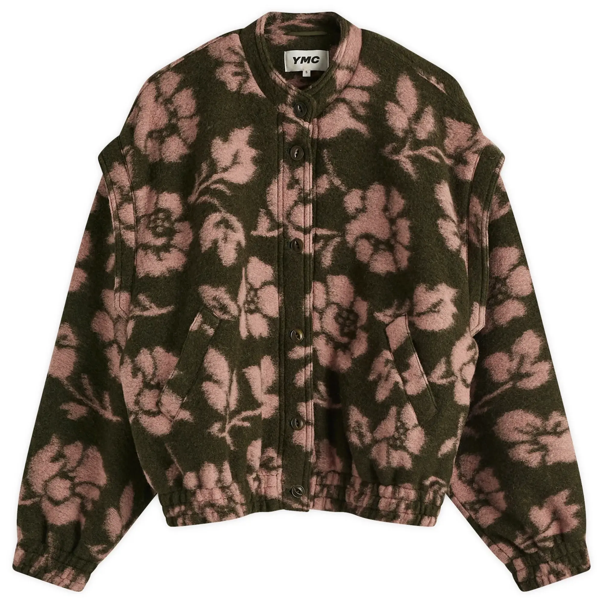 Nike Jordan YMC Women's Jordan Floral Fleece Jacket Olive-Pink