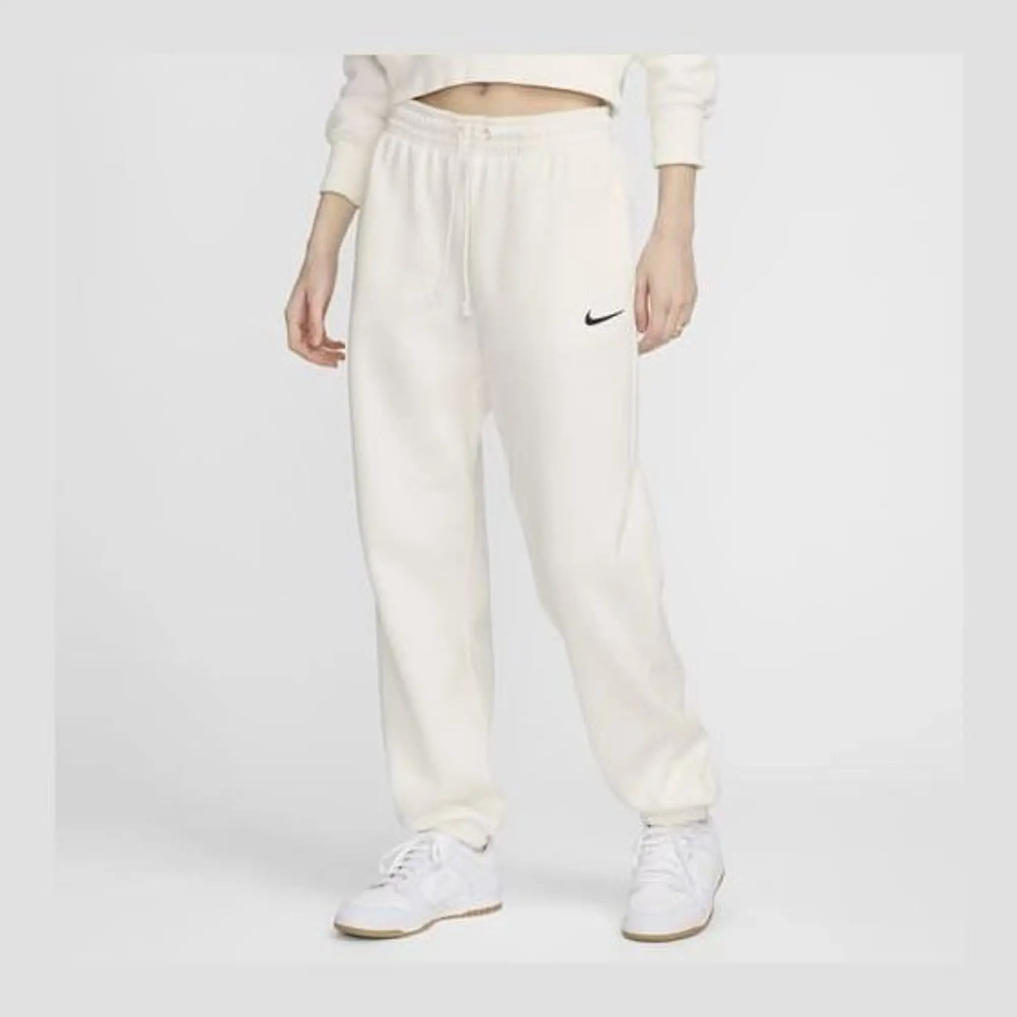 Nike Wmns Phoenix Fleece High-Waisted Oversized Sweatpants Women Sweatpants White