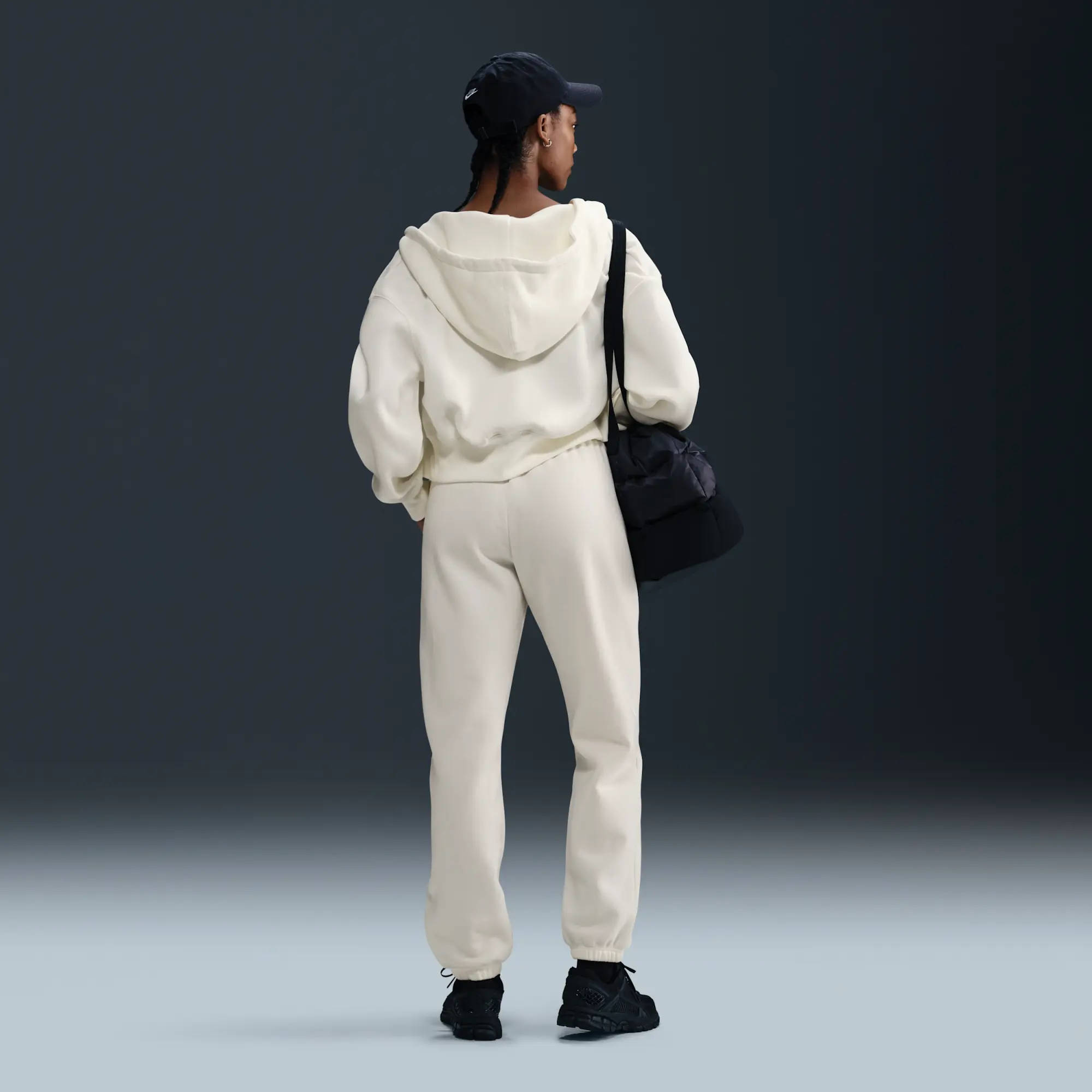 Nike Wmns Phoenix Fleece High-Waisted Oversized Sweatpants Women Sweatpants White