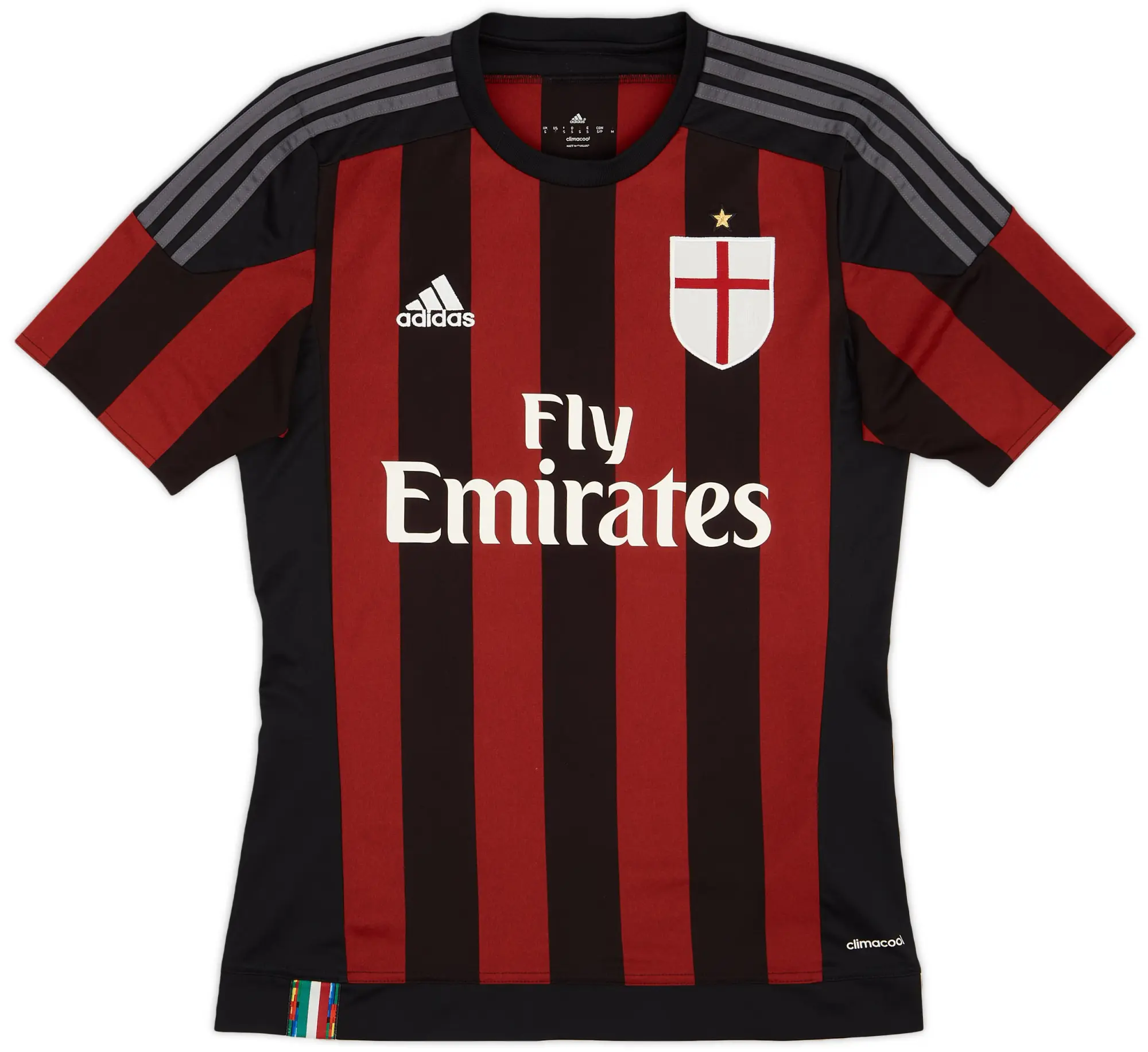 adidas 2015-16 AC Milan Home Shirt - 9/10 - (S)