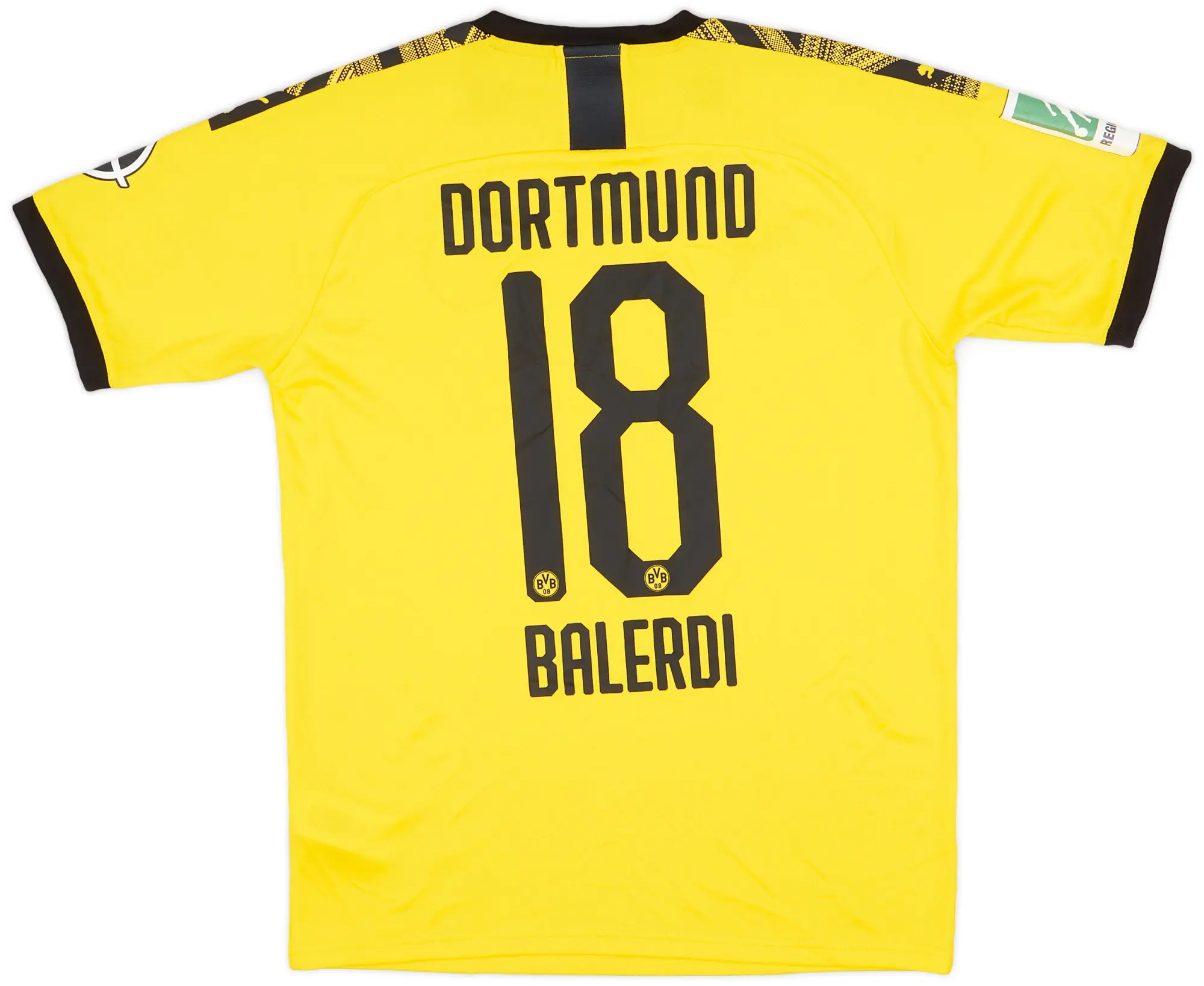 Puma 2019-20 Borussia Dortmund II Match Issue Home Shirt Balerdi #18