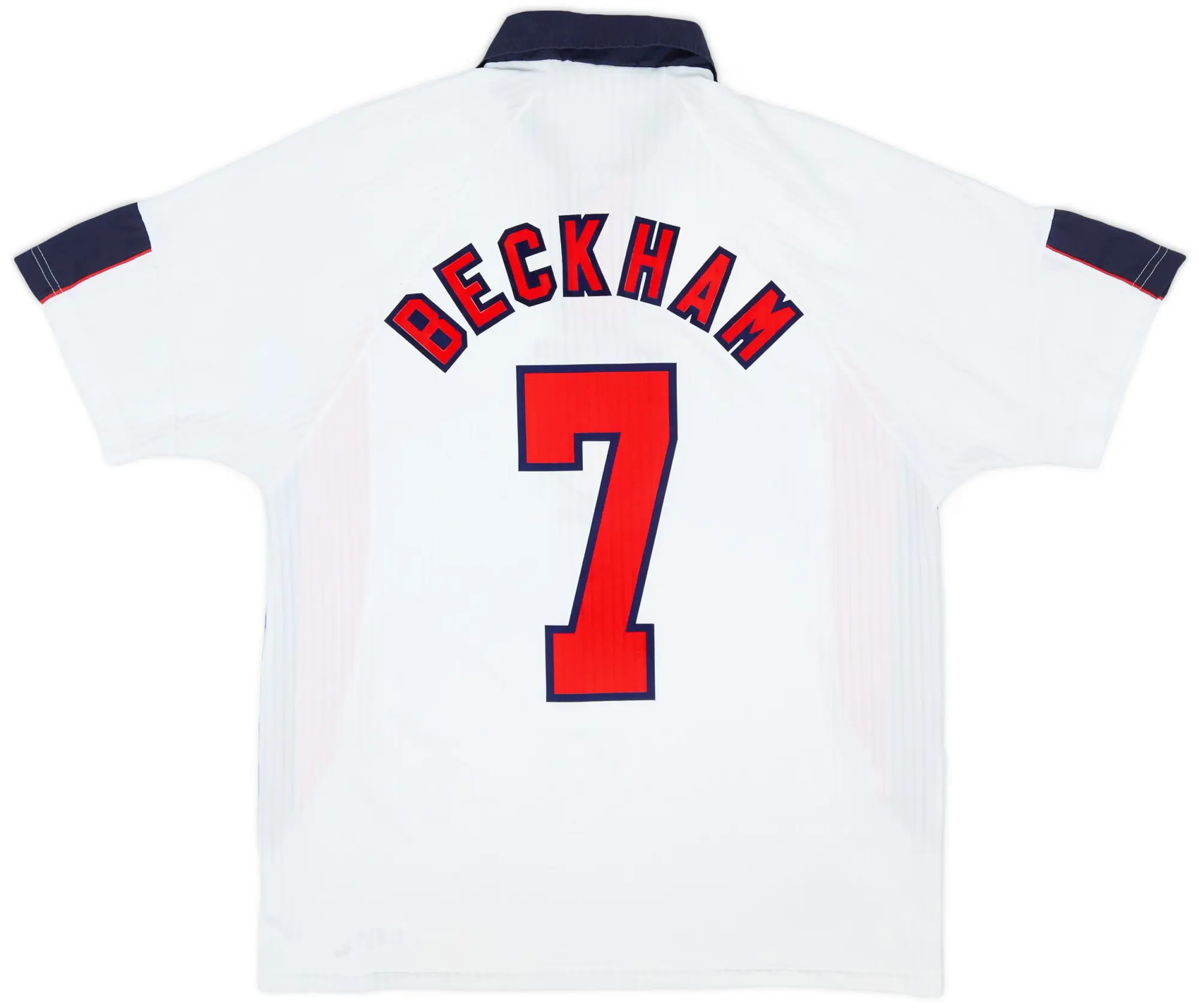 Umbro 1997-99 England Home Shirt Beckham #7 - 5/10 - (L)