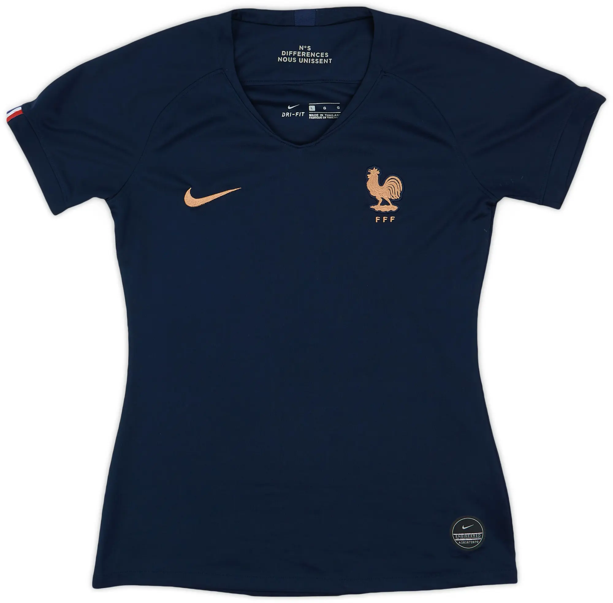 Nike 2019-20 France Women's Home Shirt - 9/10 - (Women's L)