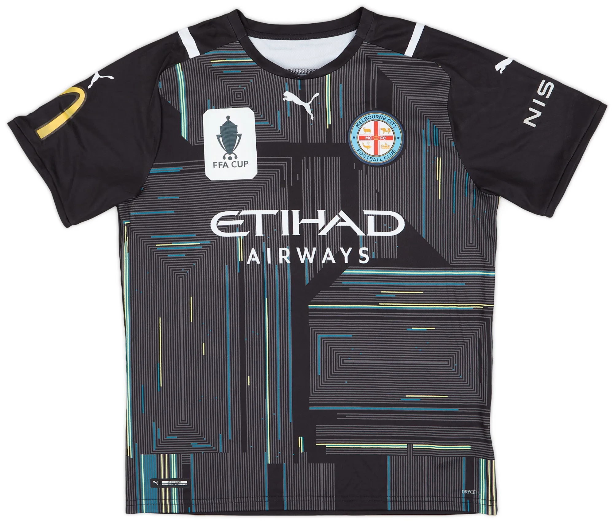 Puma Melbourne City Mens LS Goalkeeper Player Issue Home Shirt 2021/22