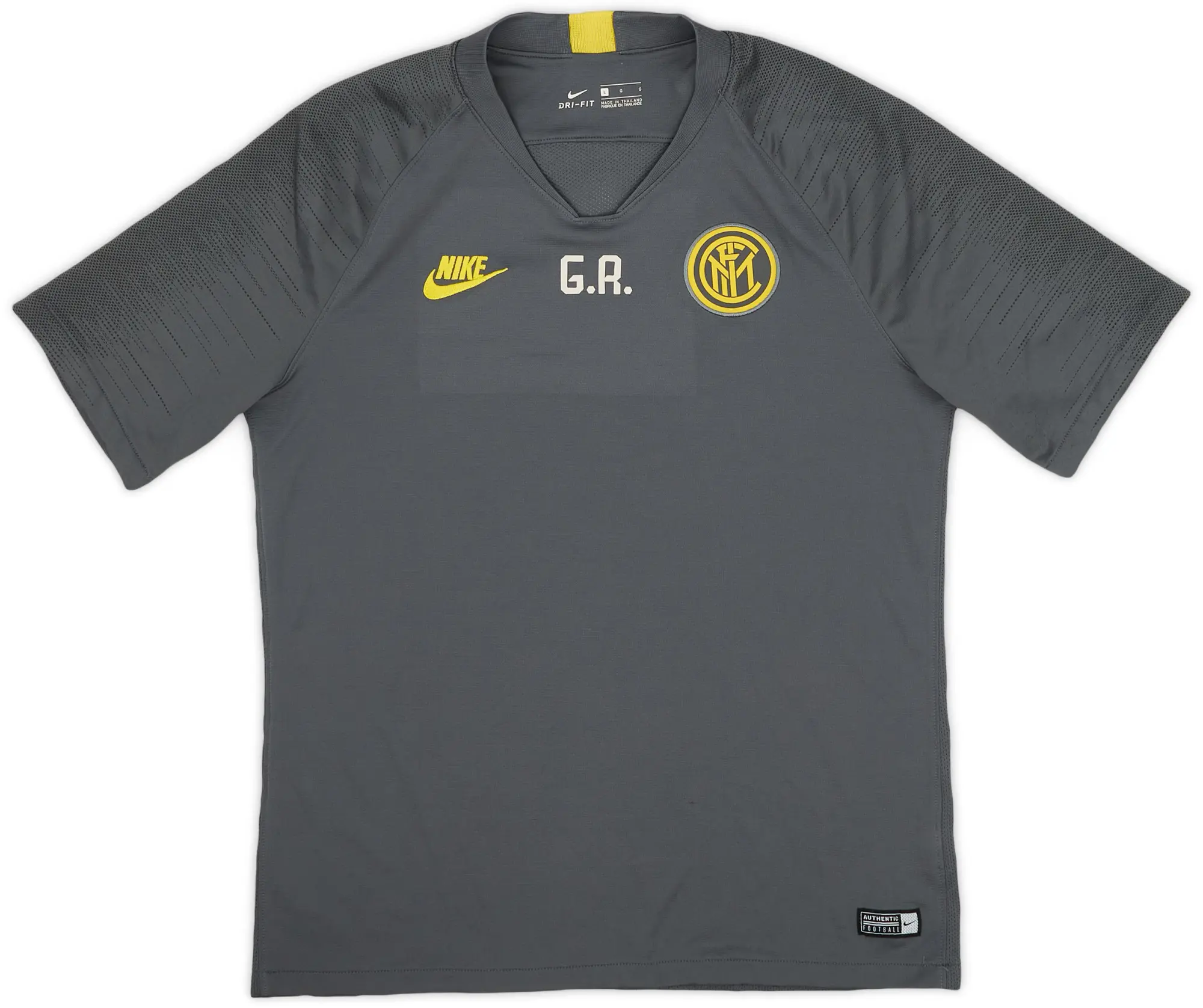 2019-20 Inter Milan Nike Staff Issue Training Shirt G.R. - 8/10 - (L)