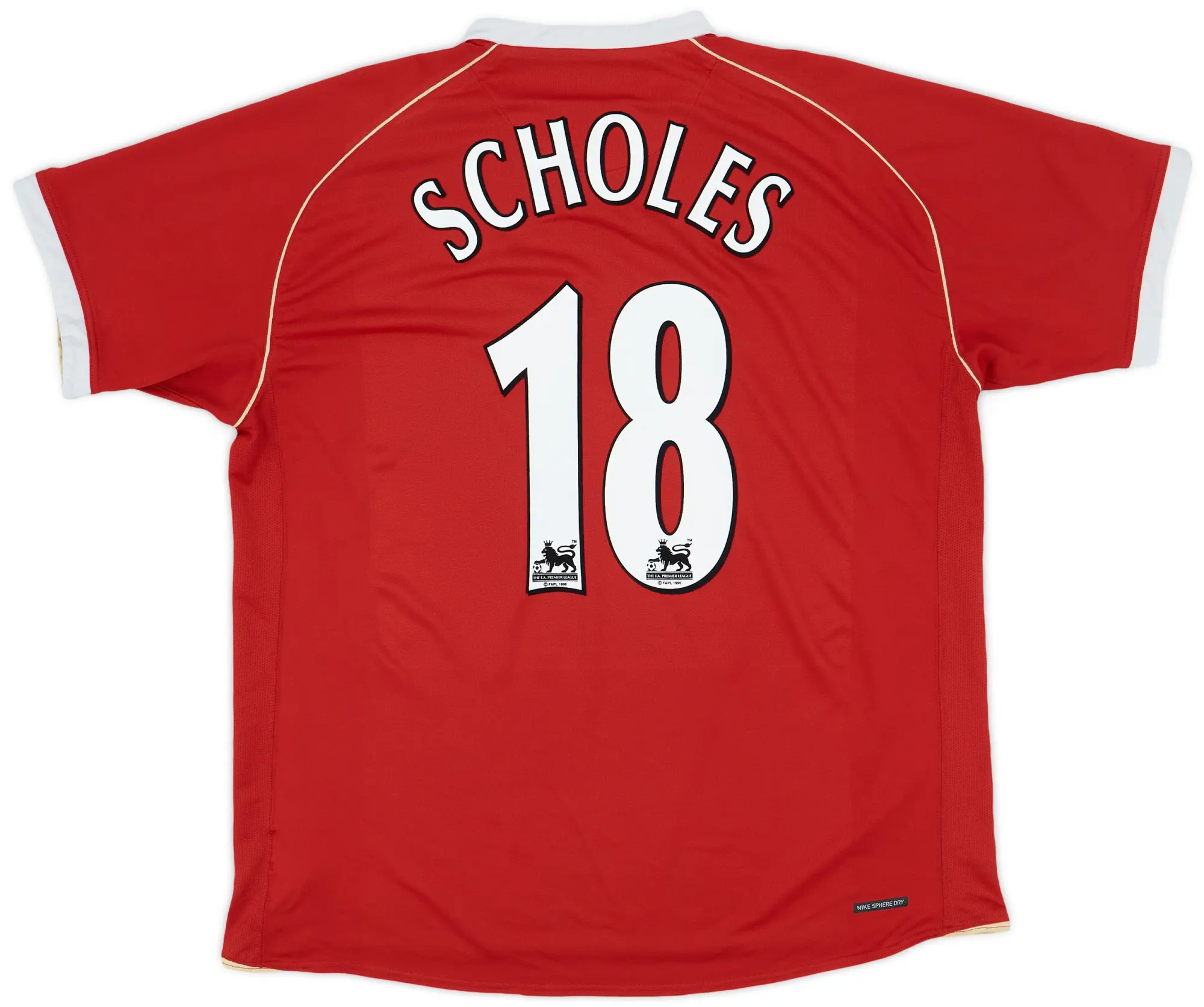 Nike 2006-07 Manchester United Home Shirt Scholes #18 - 5/10 - (XXL)