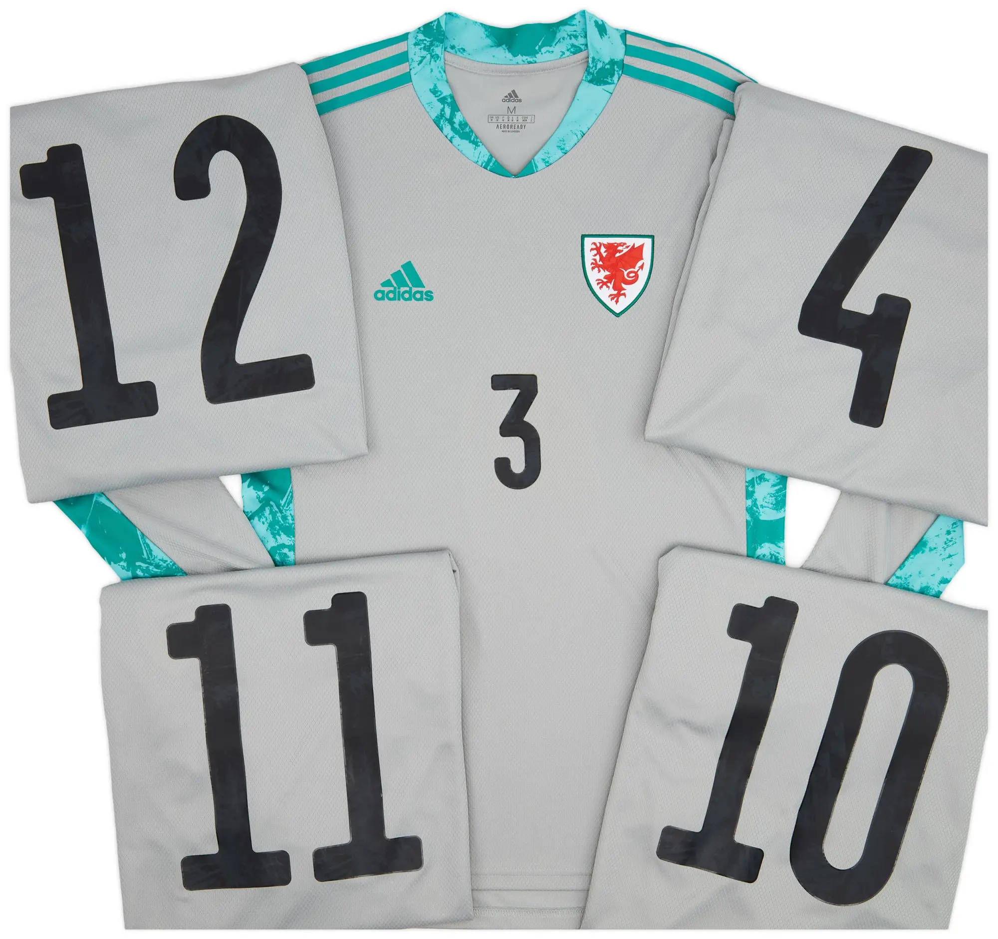 adidas 2020-21 Wales Player Issue GK/Third Shirt # - 7/10 - (L)