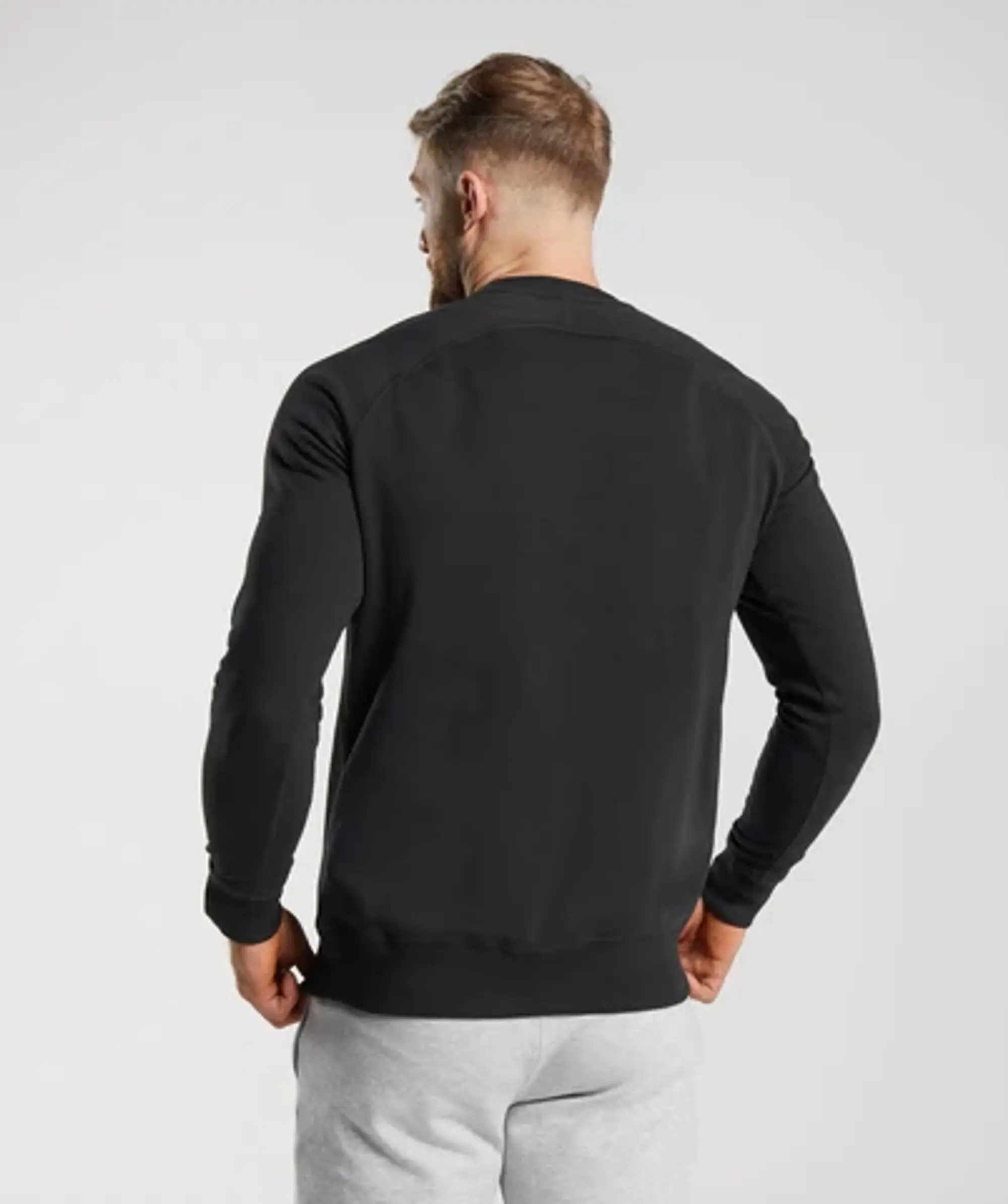 Gymshark Crest Sweatshirt - Black