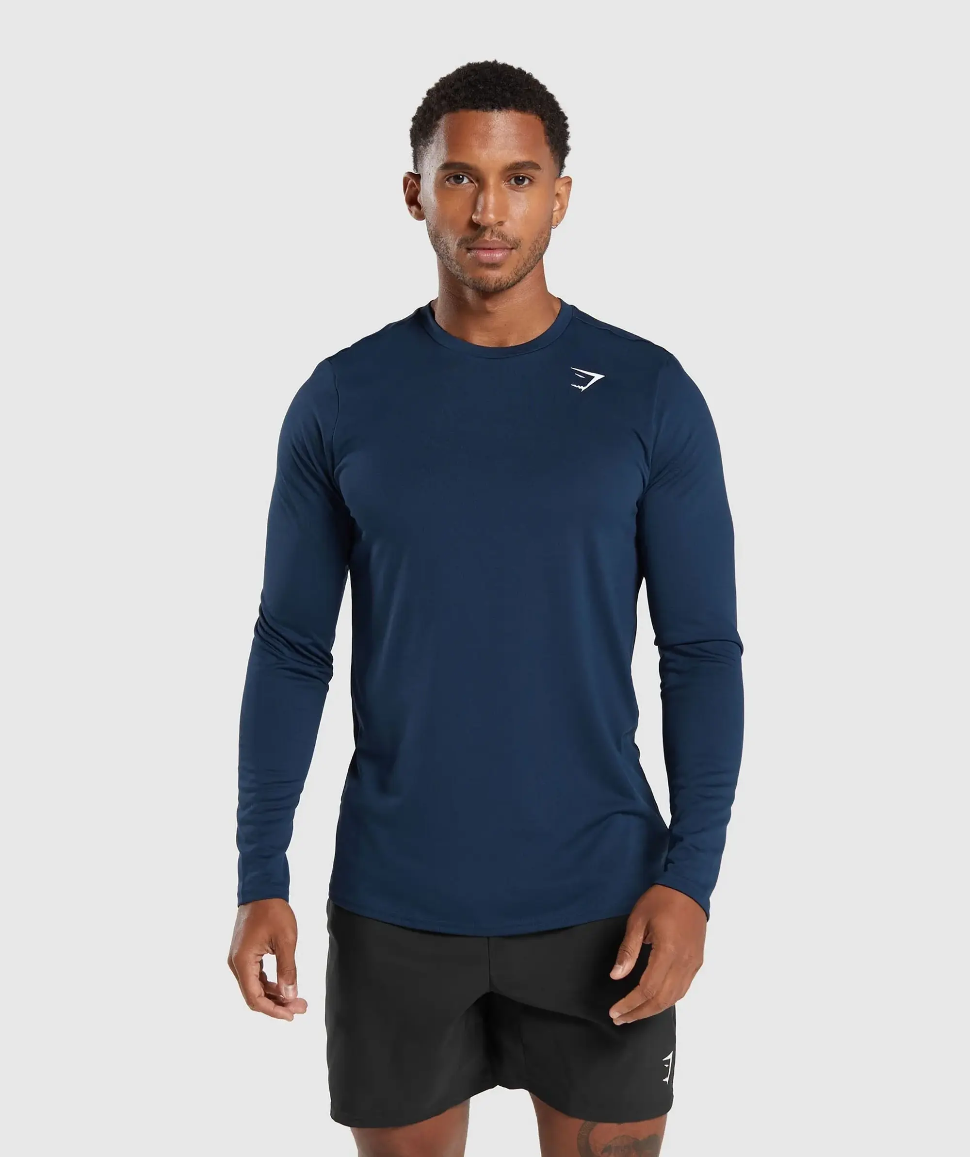 Gymshark Arrival Long Sleeve T-Shirt - Navy