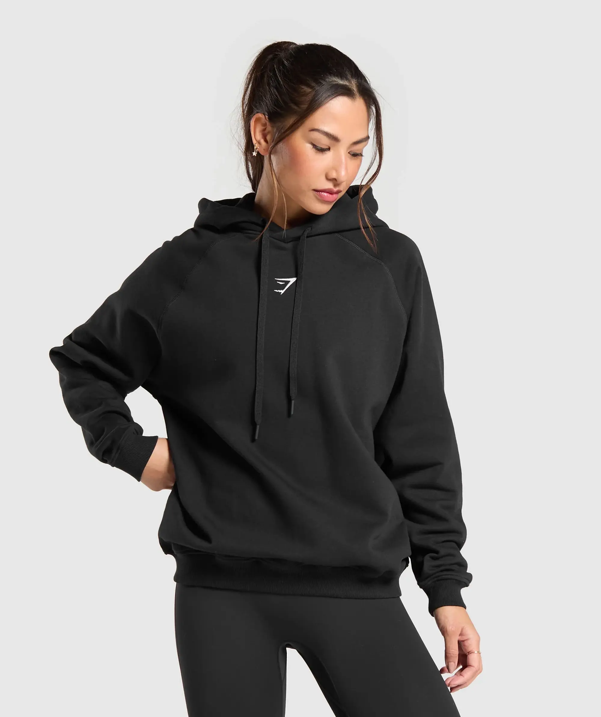 Gymshark Training Oversized Fleece Hoodie - Black