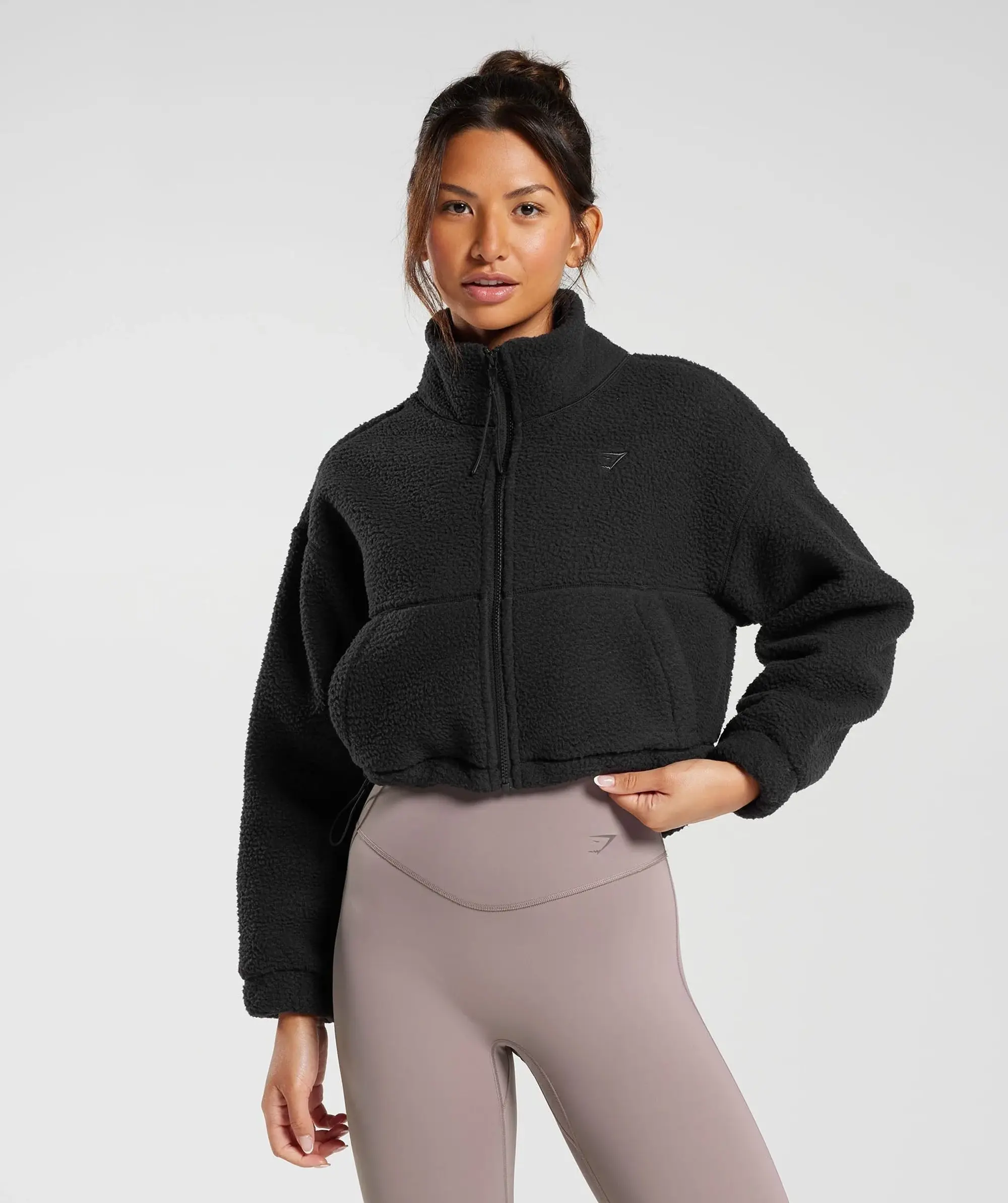 Gymshark Elevate Fleece Midi Jacket - Black