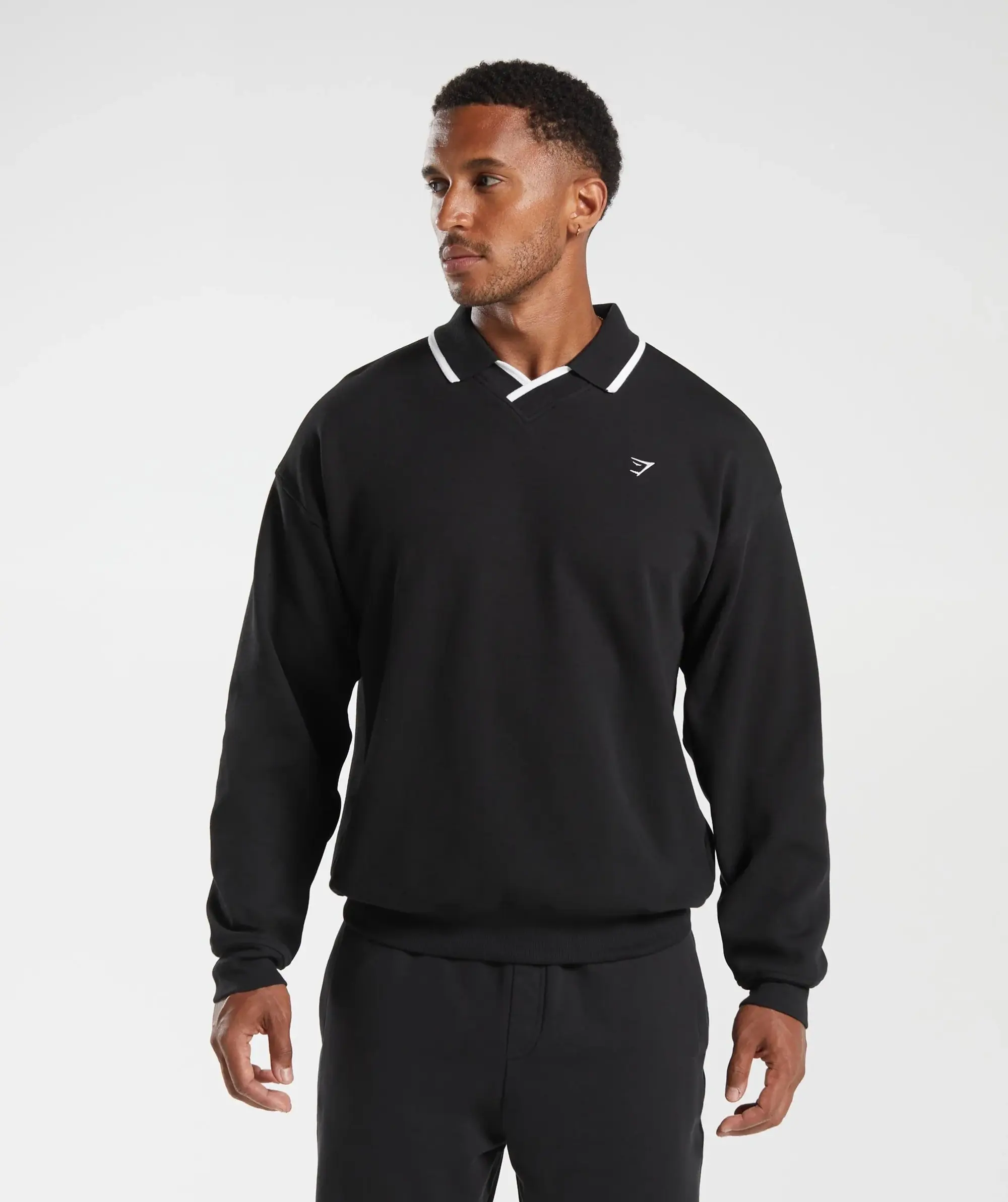 Gymshark Rest Day Street Polo Pullover - Black