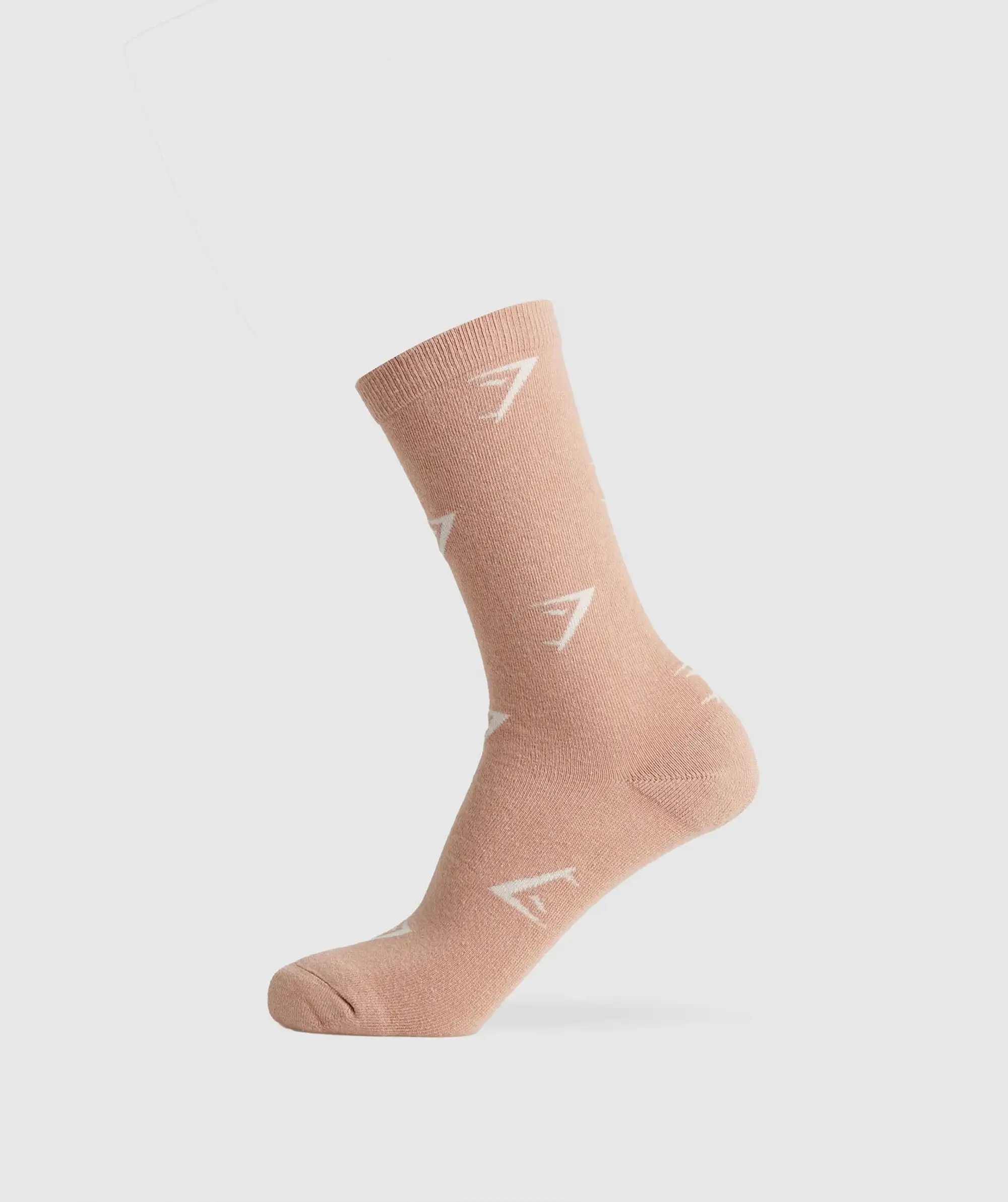 Gymshark Repeat Logo Crew Socks - Pink