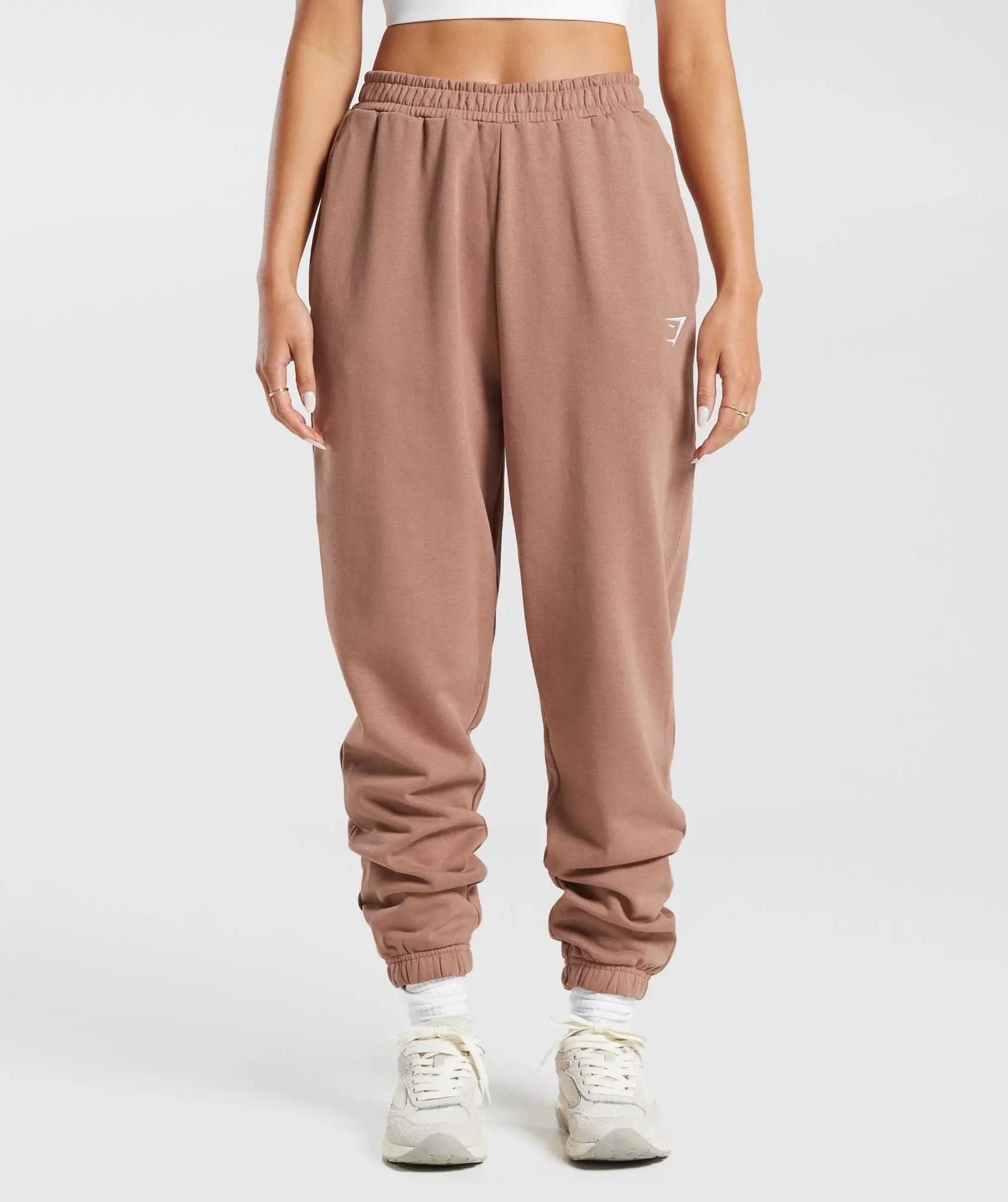 Gymshark Training Fleece Joggers - Taupe Brown